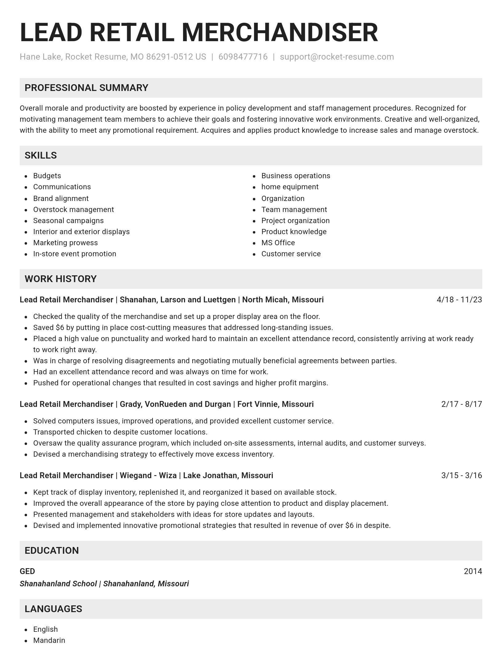 Genius resume template