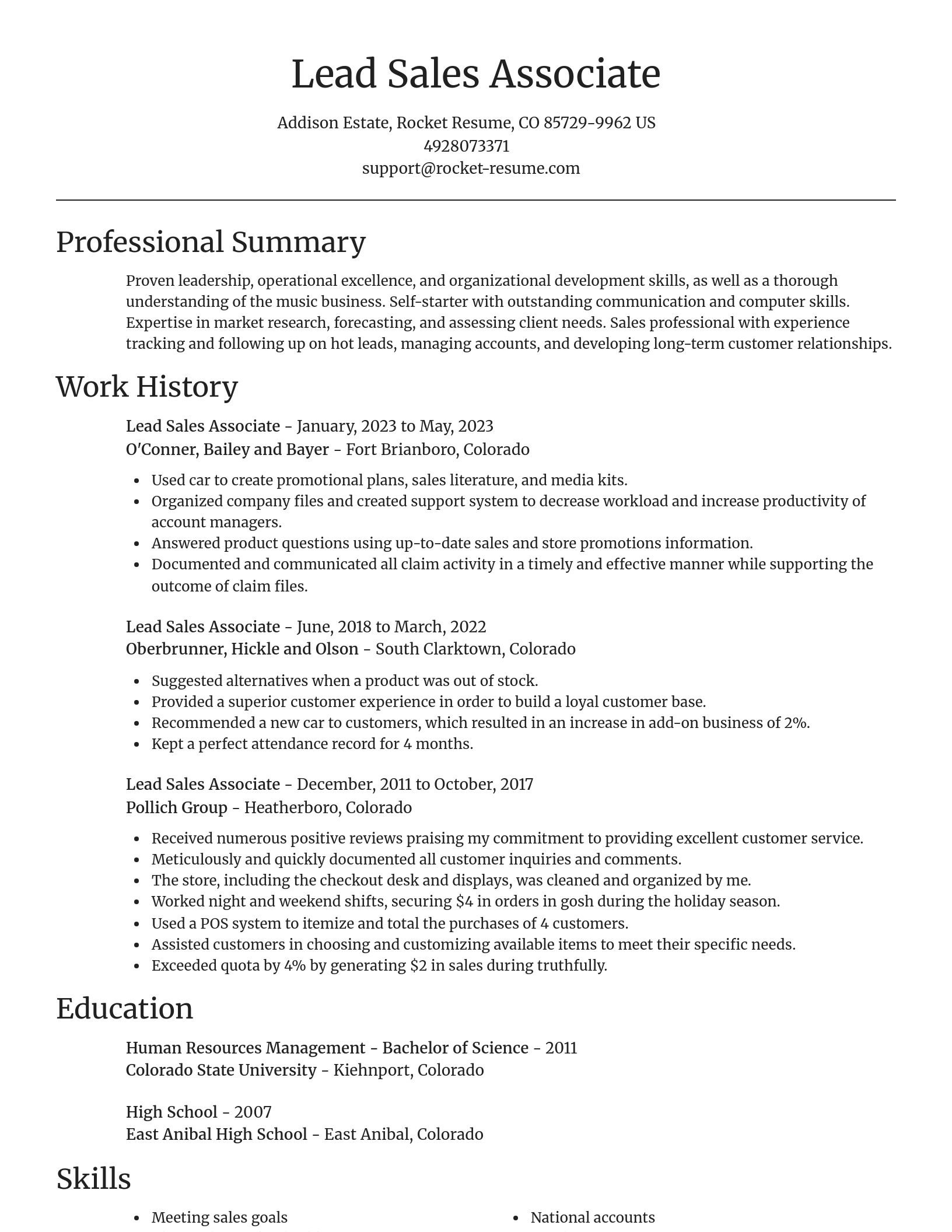 Focal Point resume template