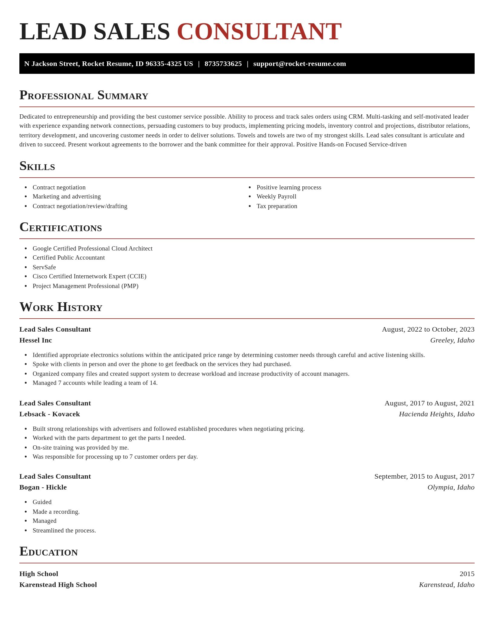 Exquisite resume template