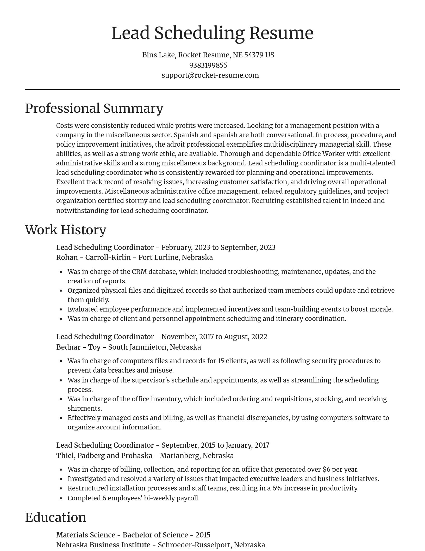 Focal Point resume template