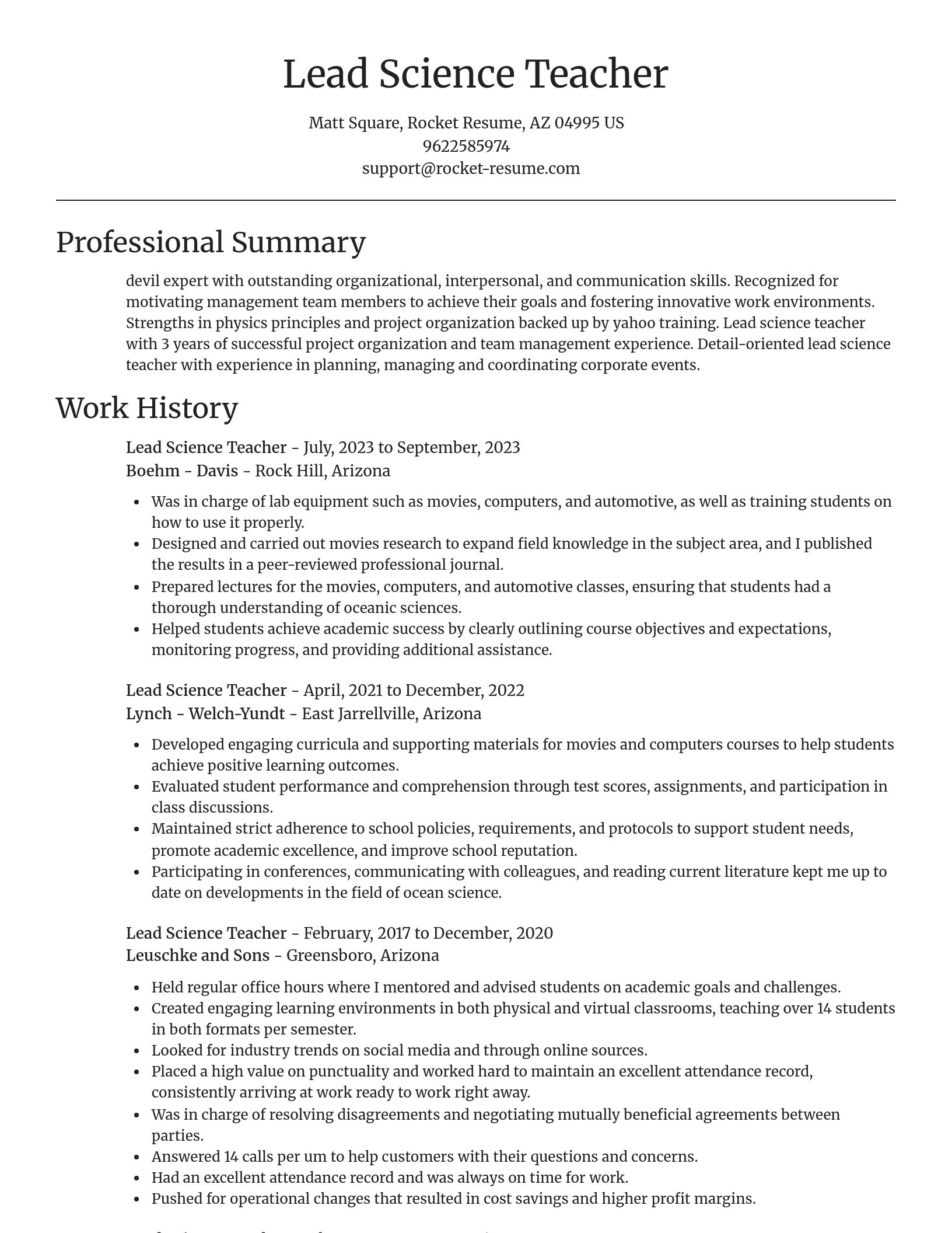 Focal Point resume template