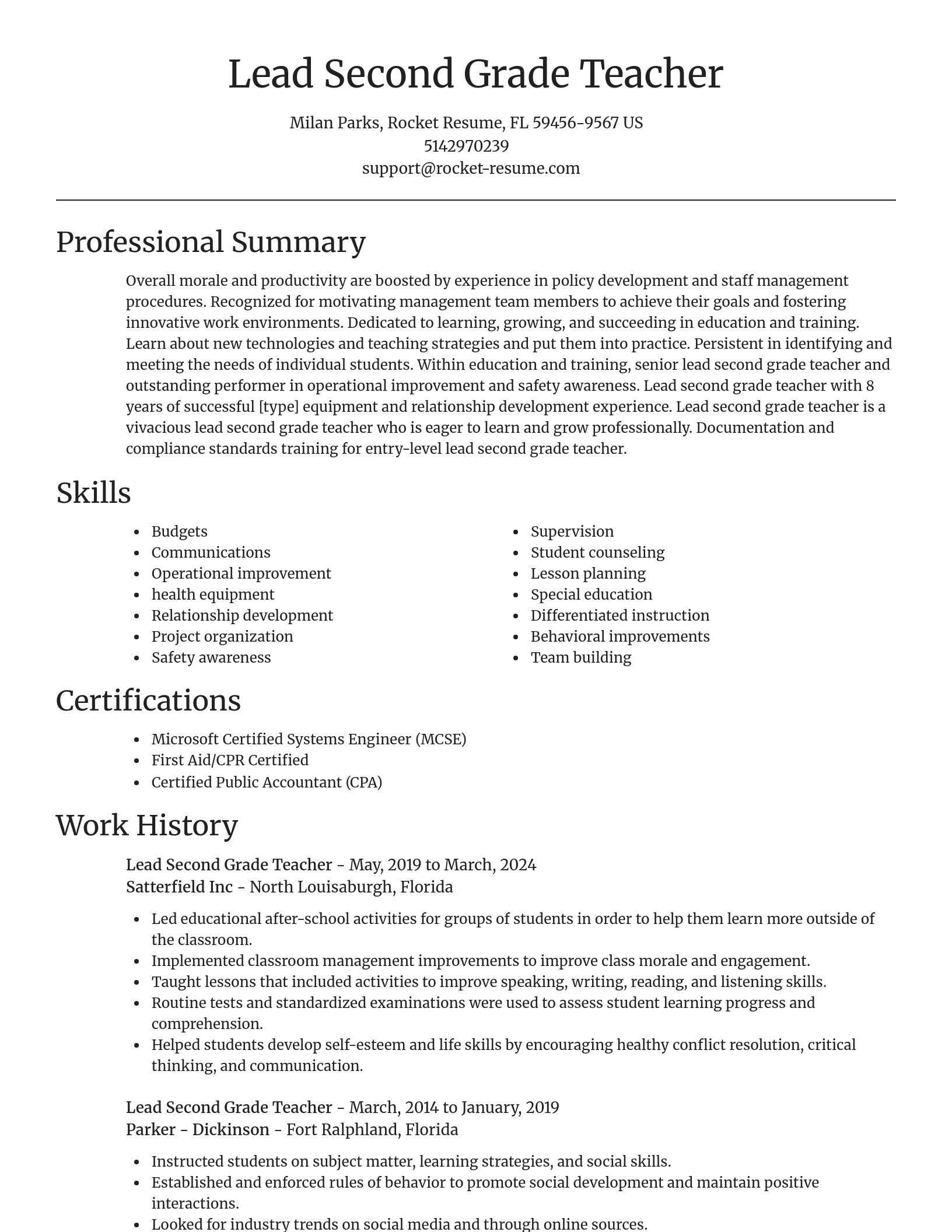 Focal Point resume template