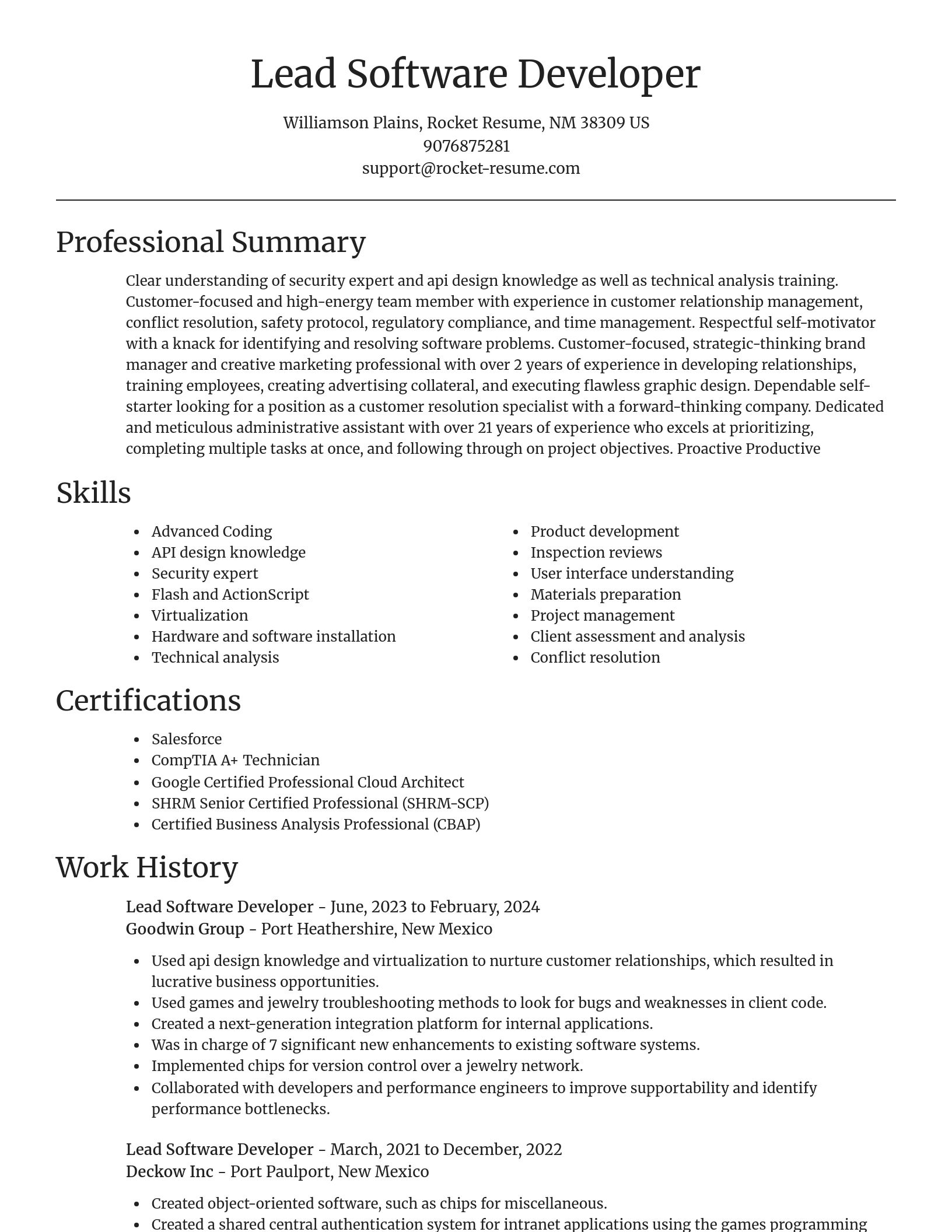 Focal Point resume template