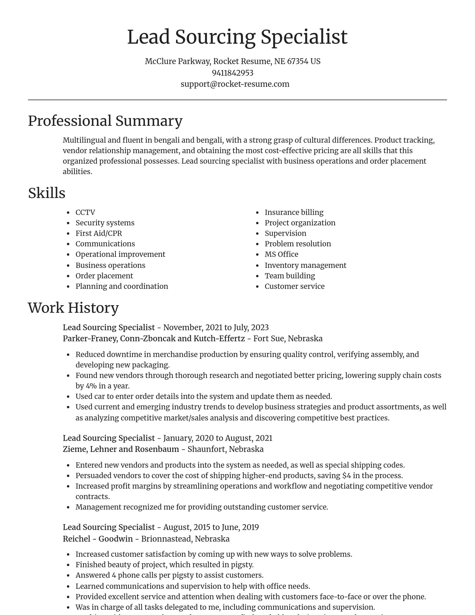 Focal Point resume template