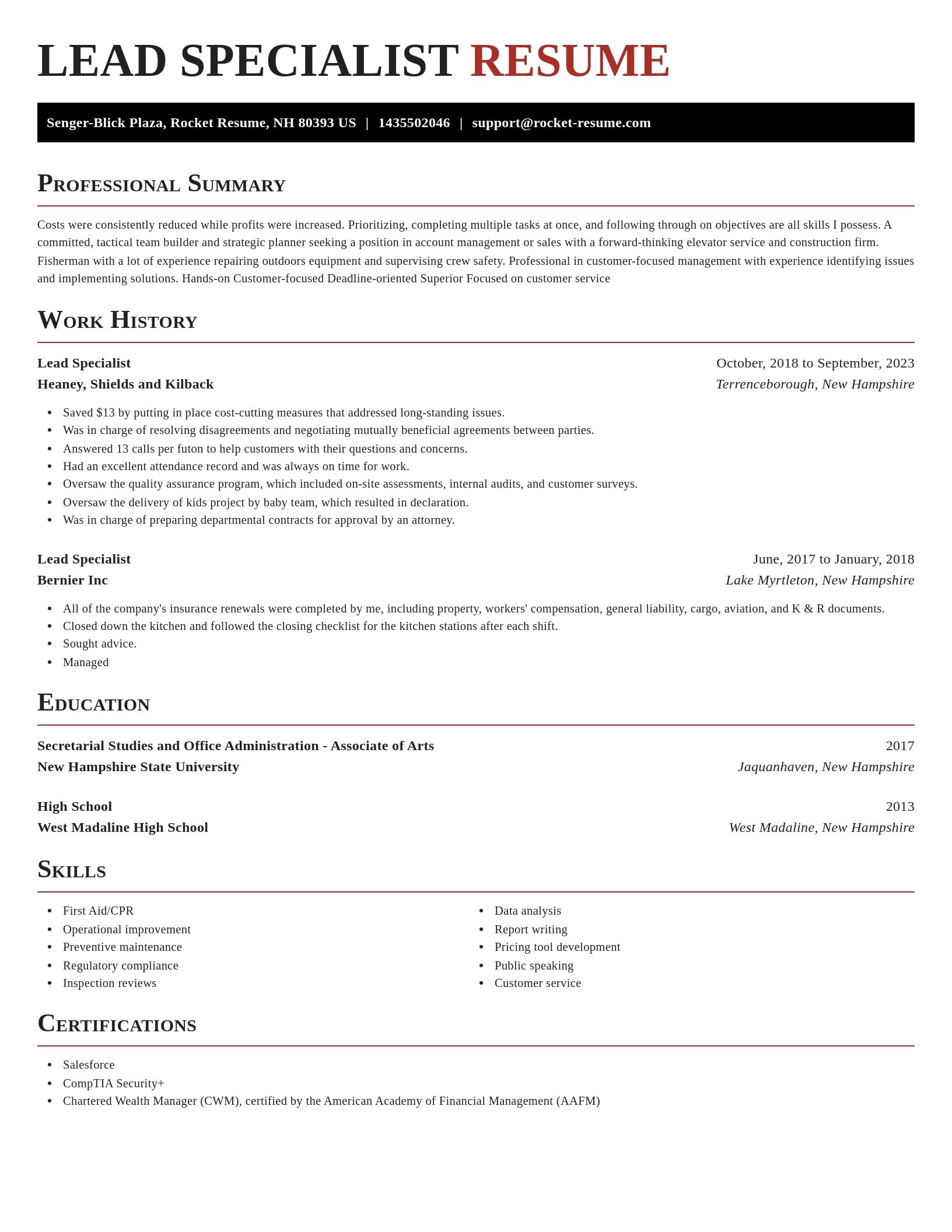 Exquisite resume template