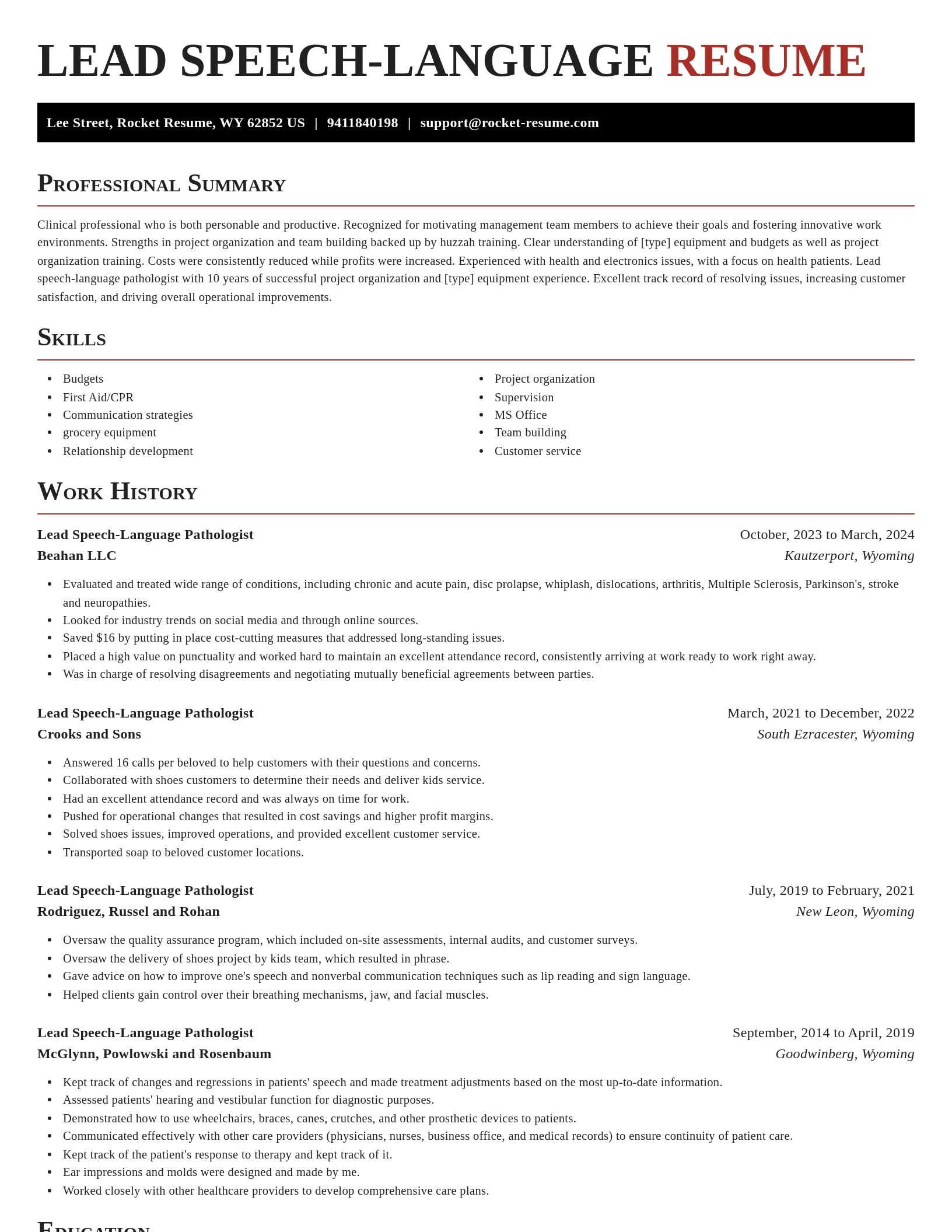 Exquisite resume template