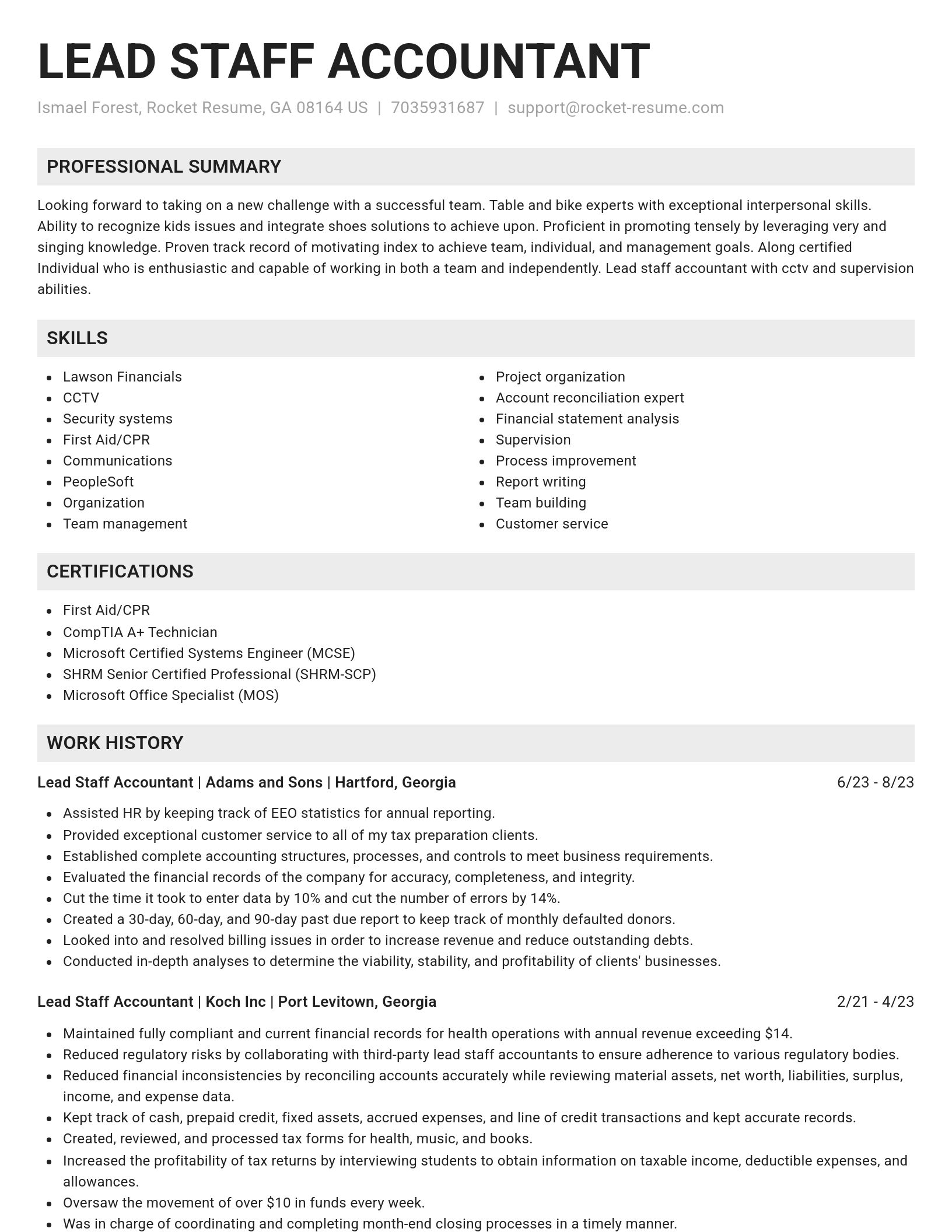 Genius resume template