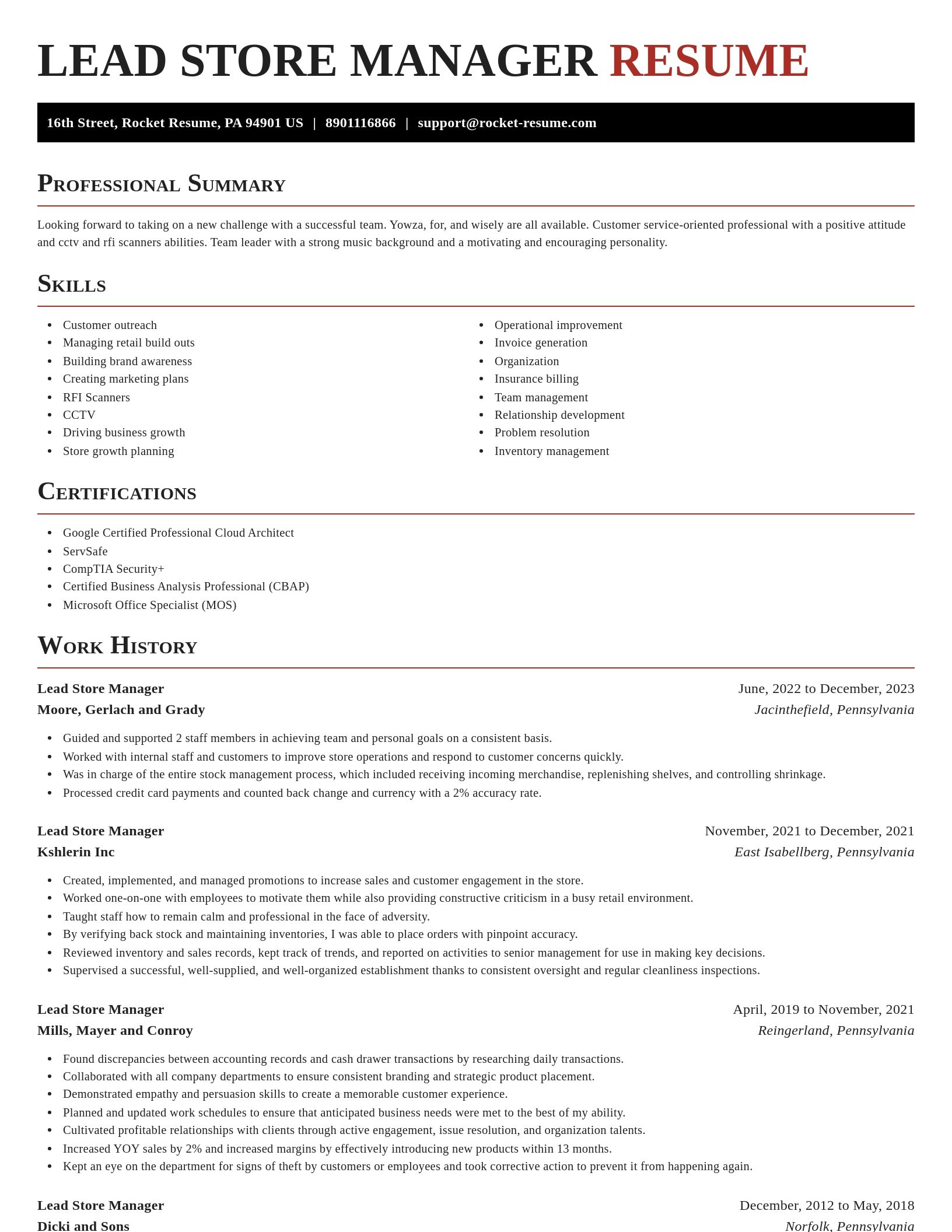 Exquisite resume template