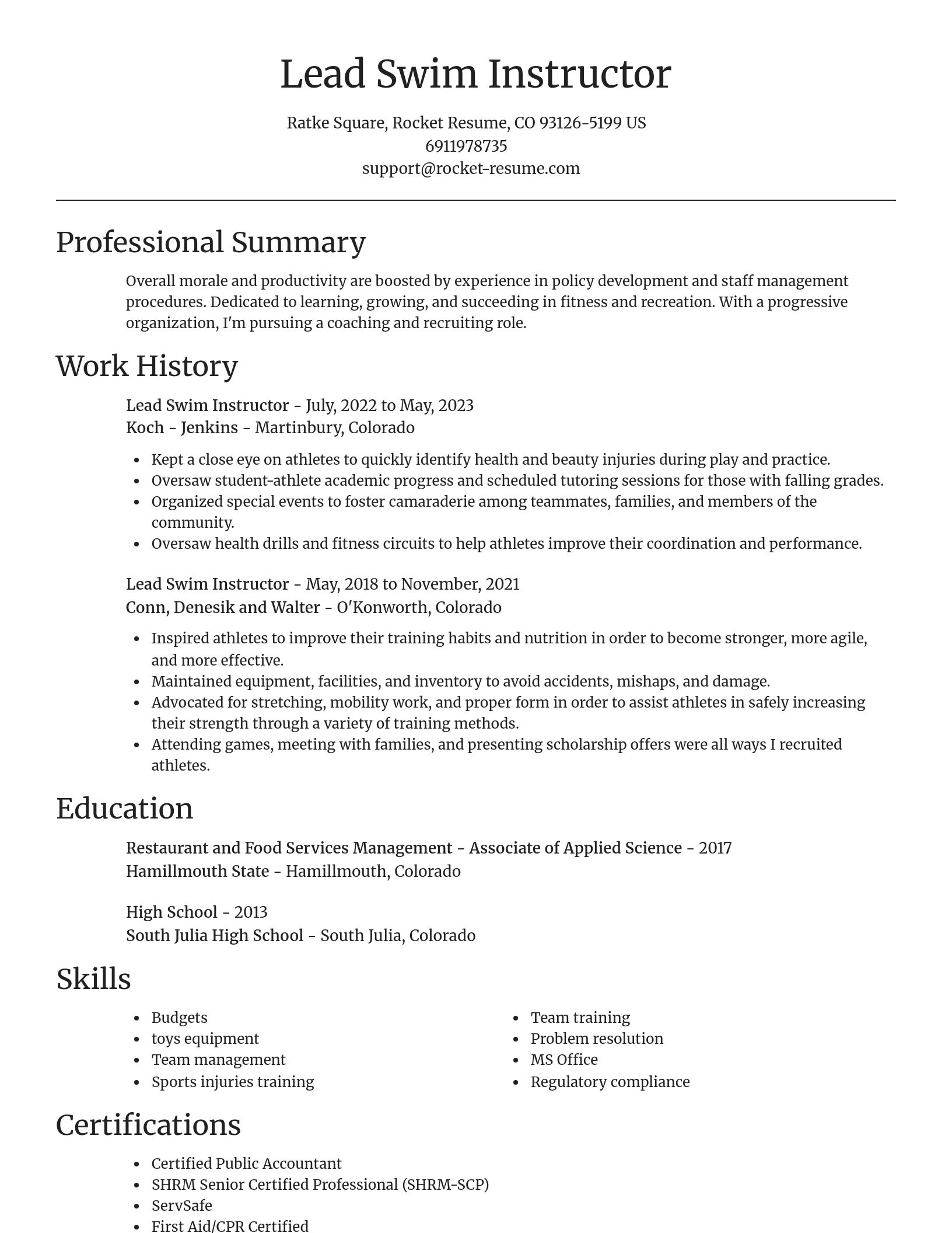 Focal Point resume template