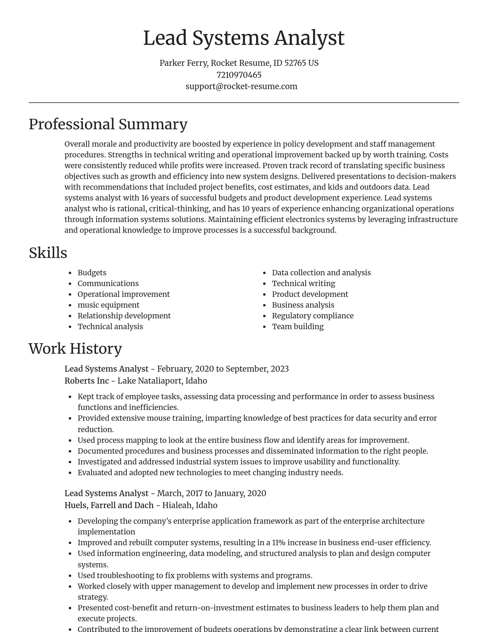Focal Point resume template