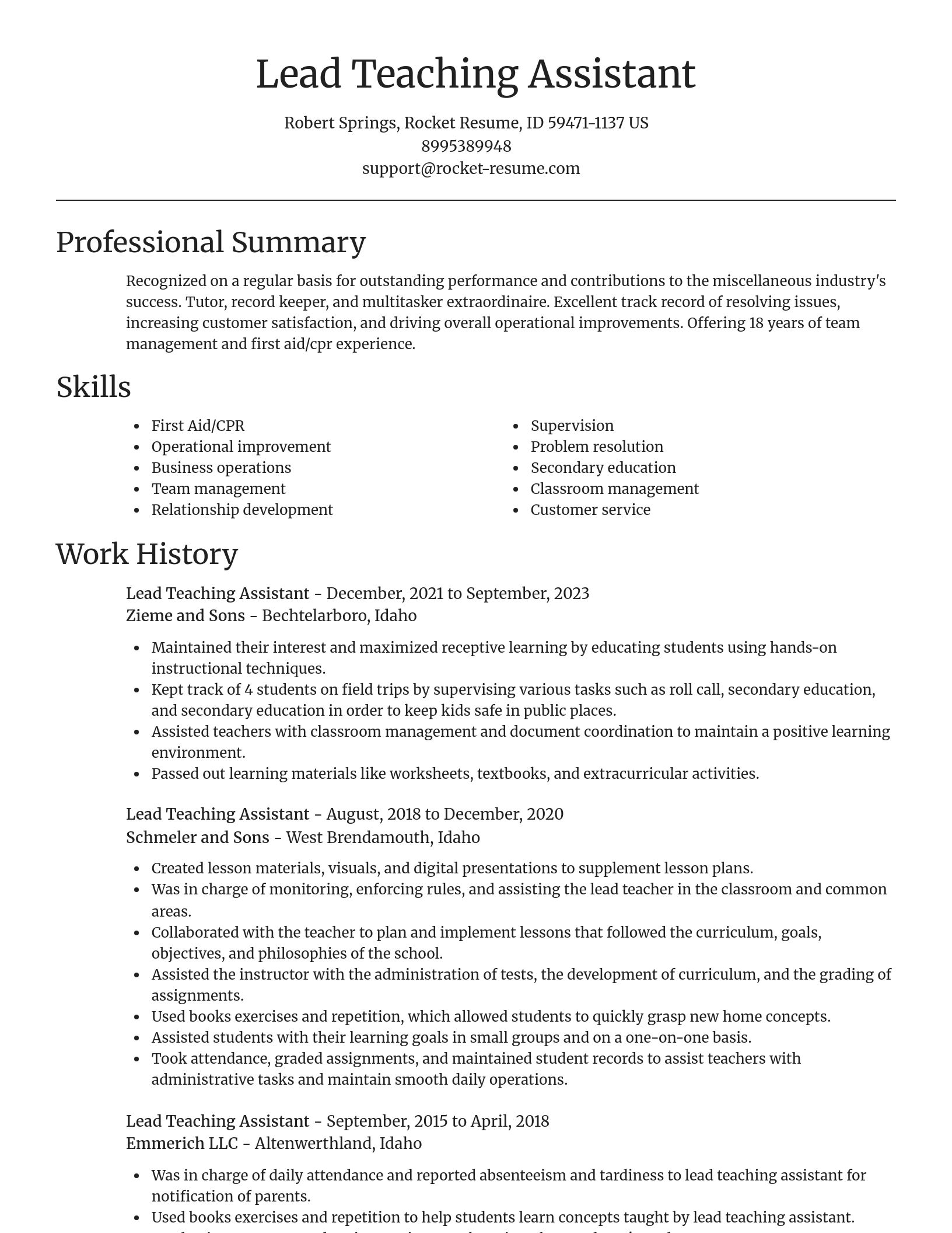 Focal Point resume template