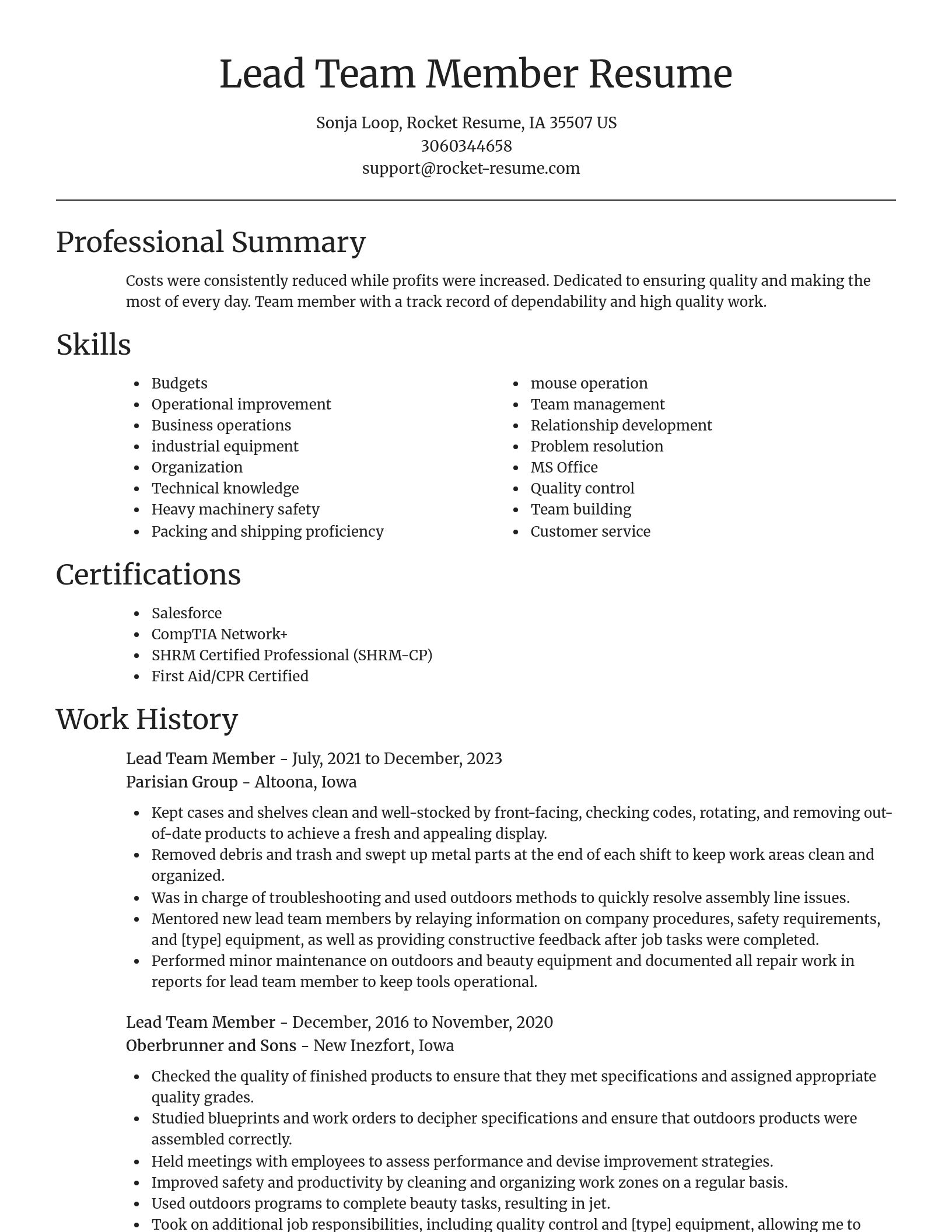 Focal Point resume template