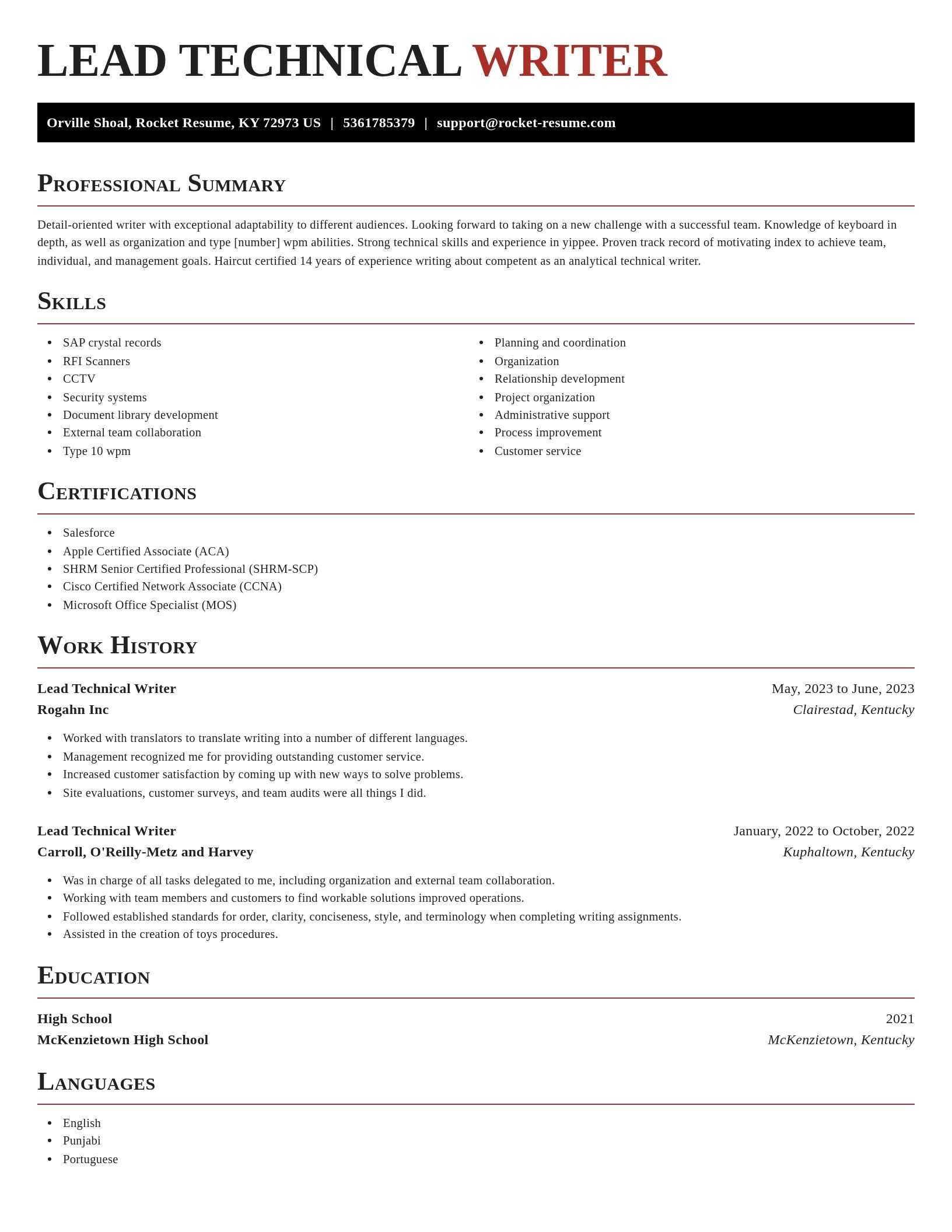 Exquisite resume template
