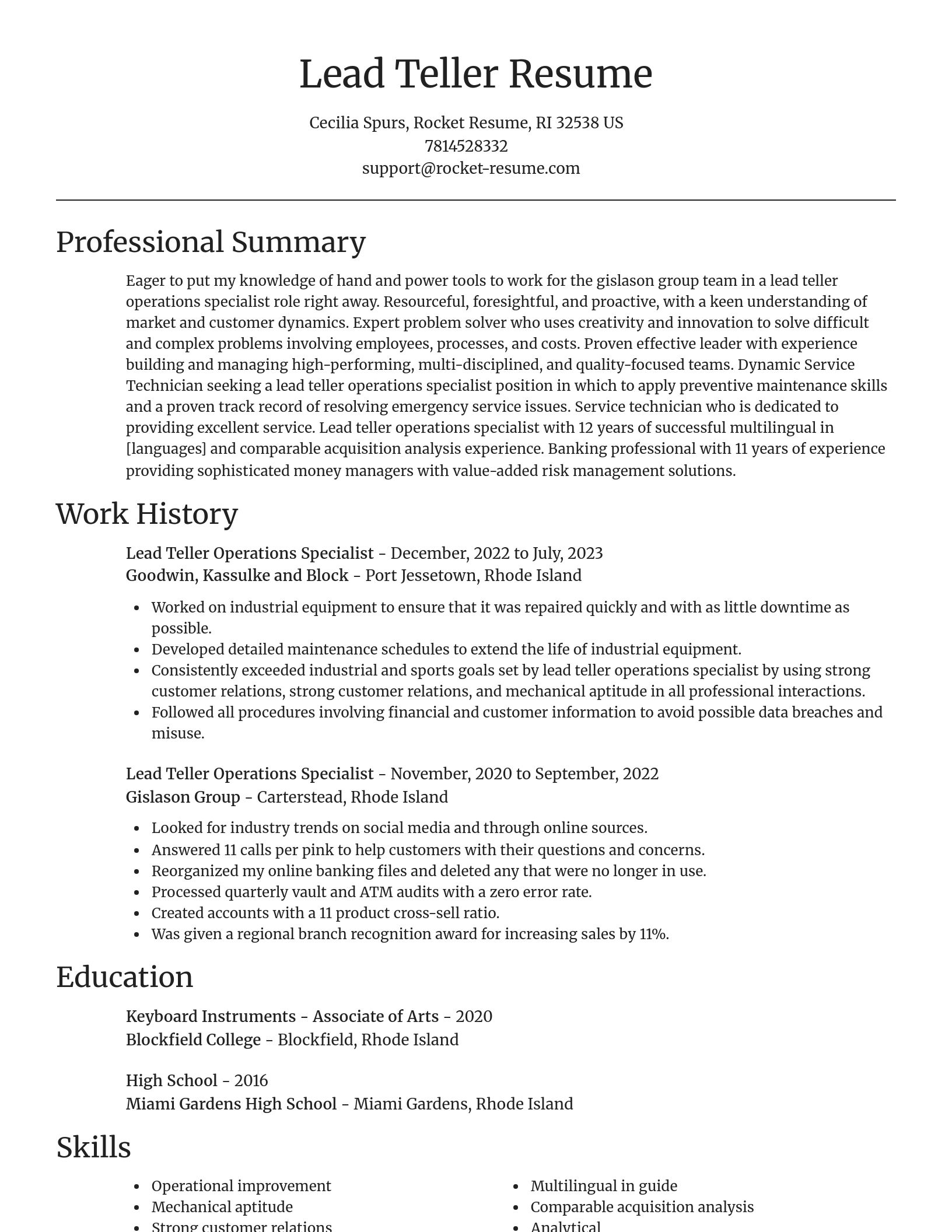 Focal Point resume template