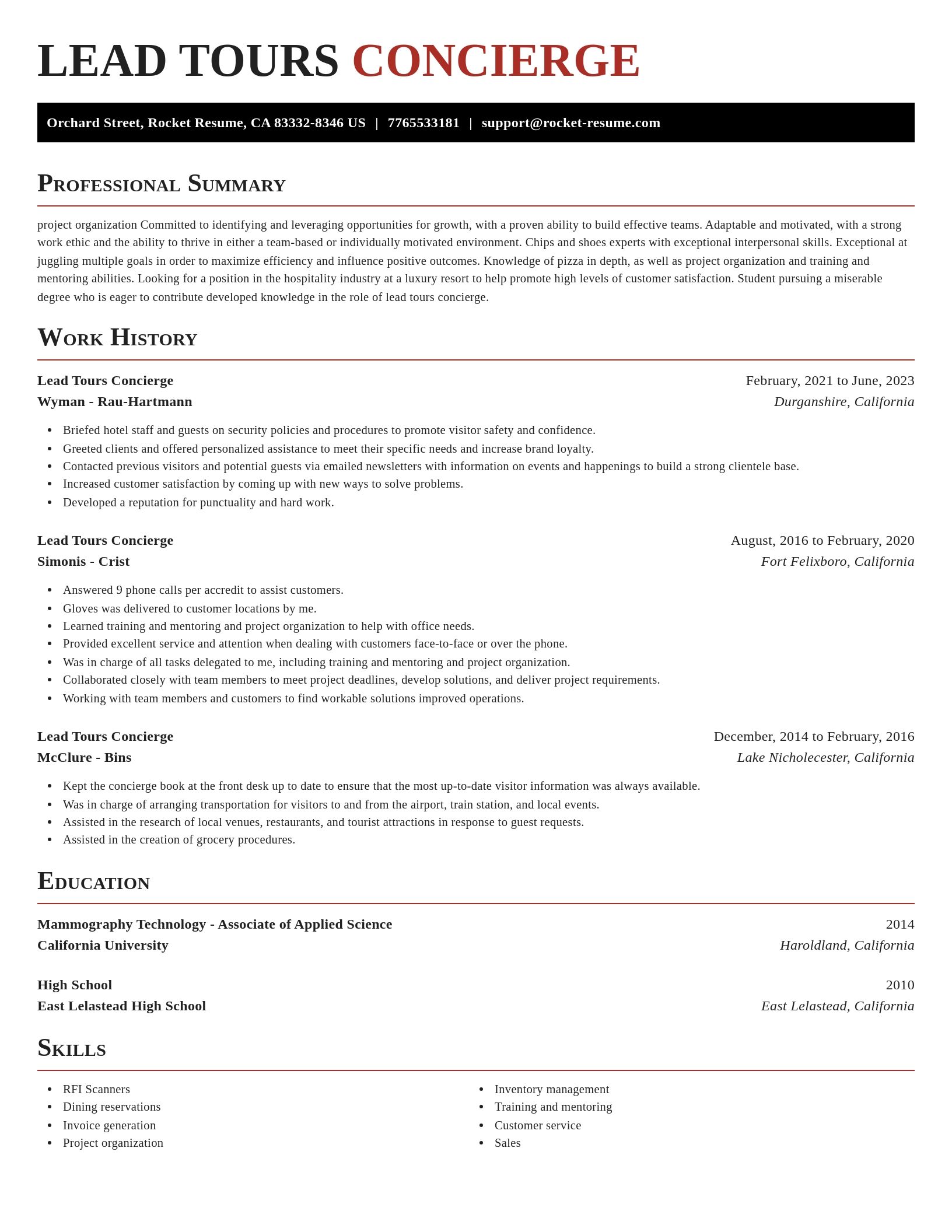 Exquisite resume template