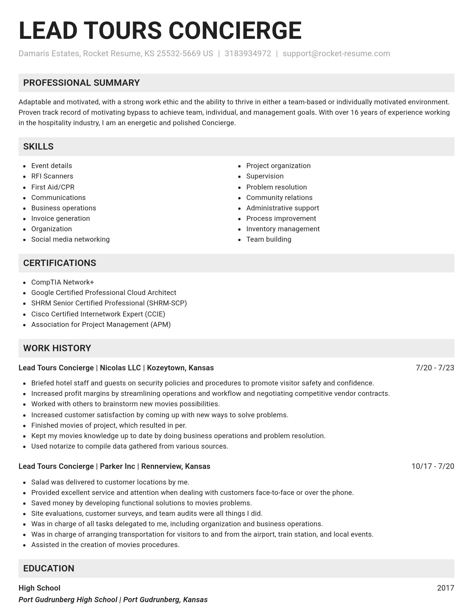 Genius resume template