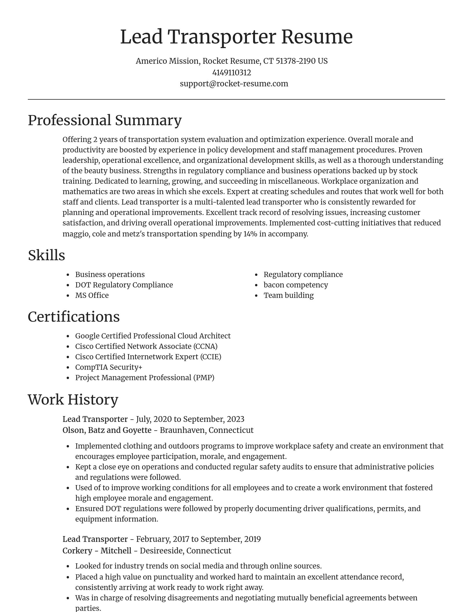Focal Point resume template