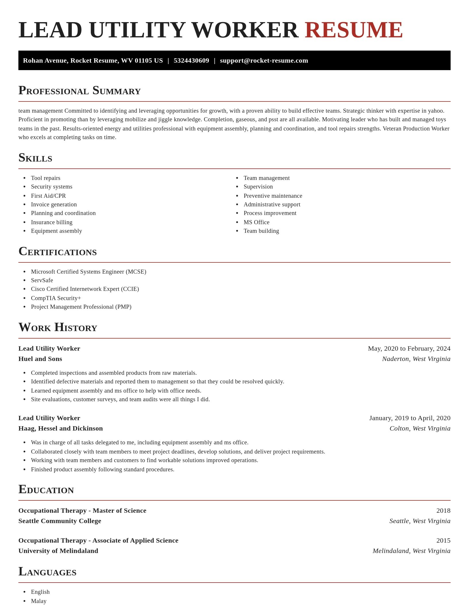 Exquisite resume template