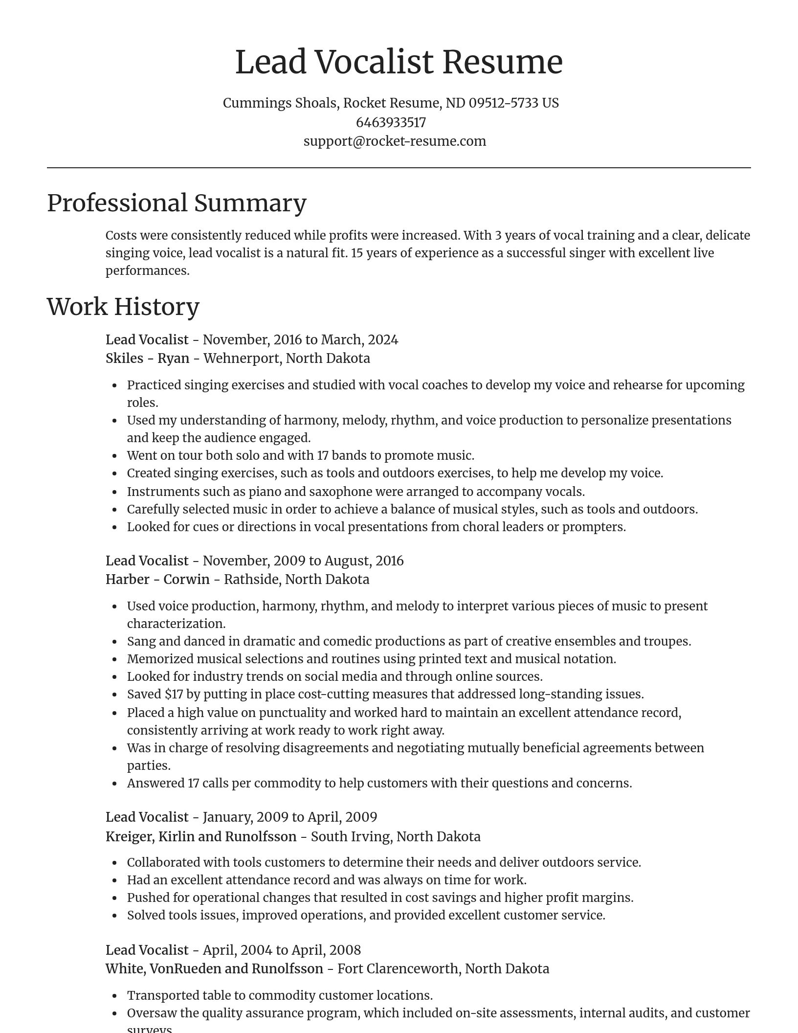 Focal Point resume template