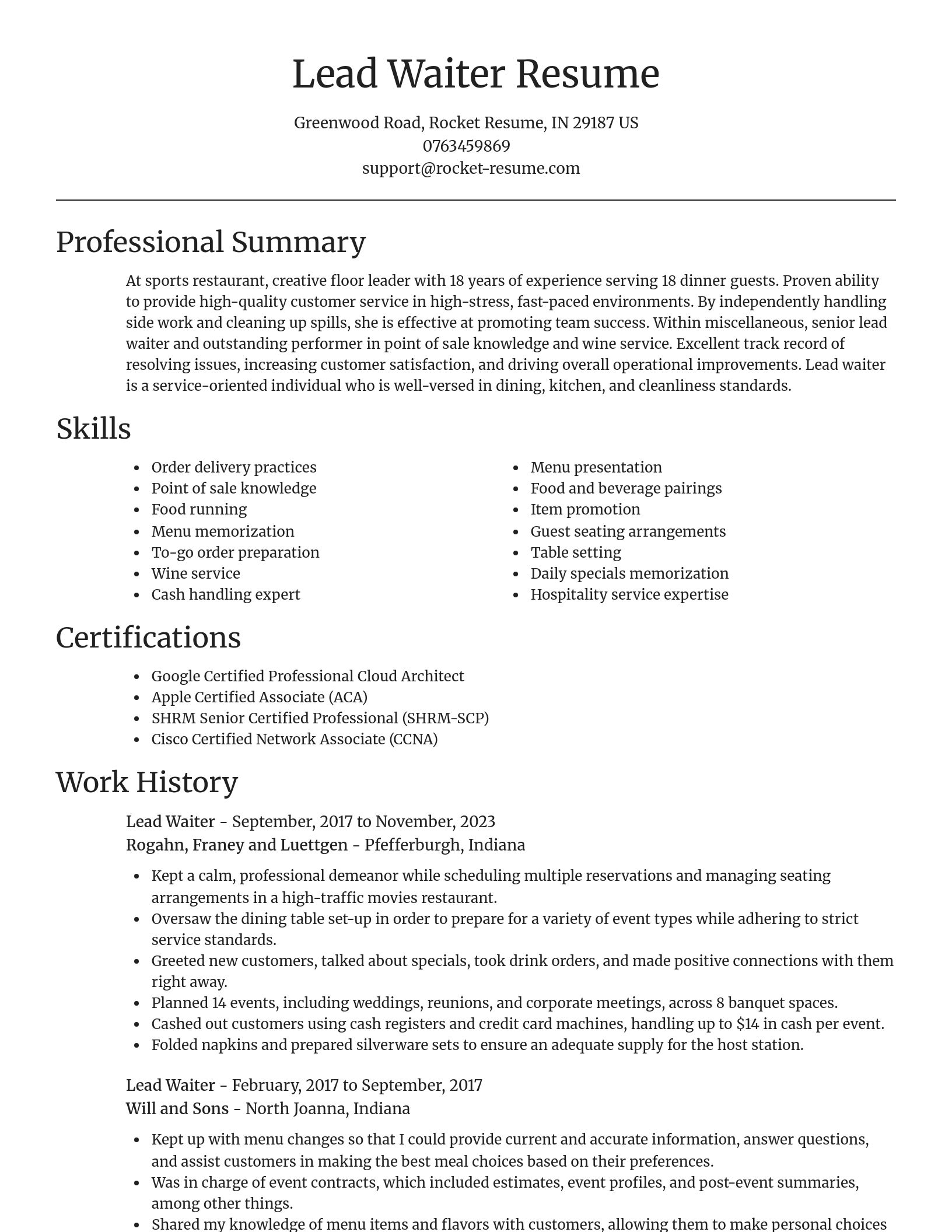 Focal Point resume template