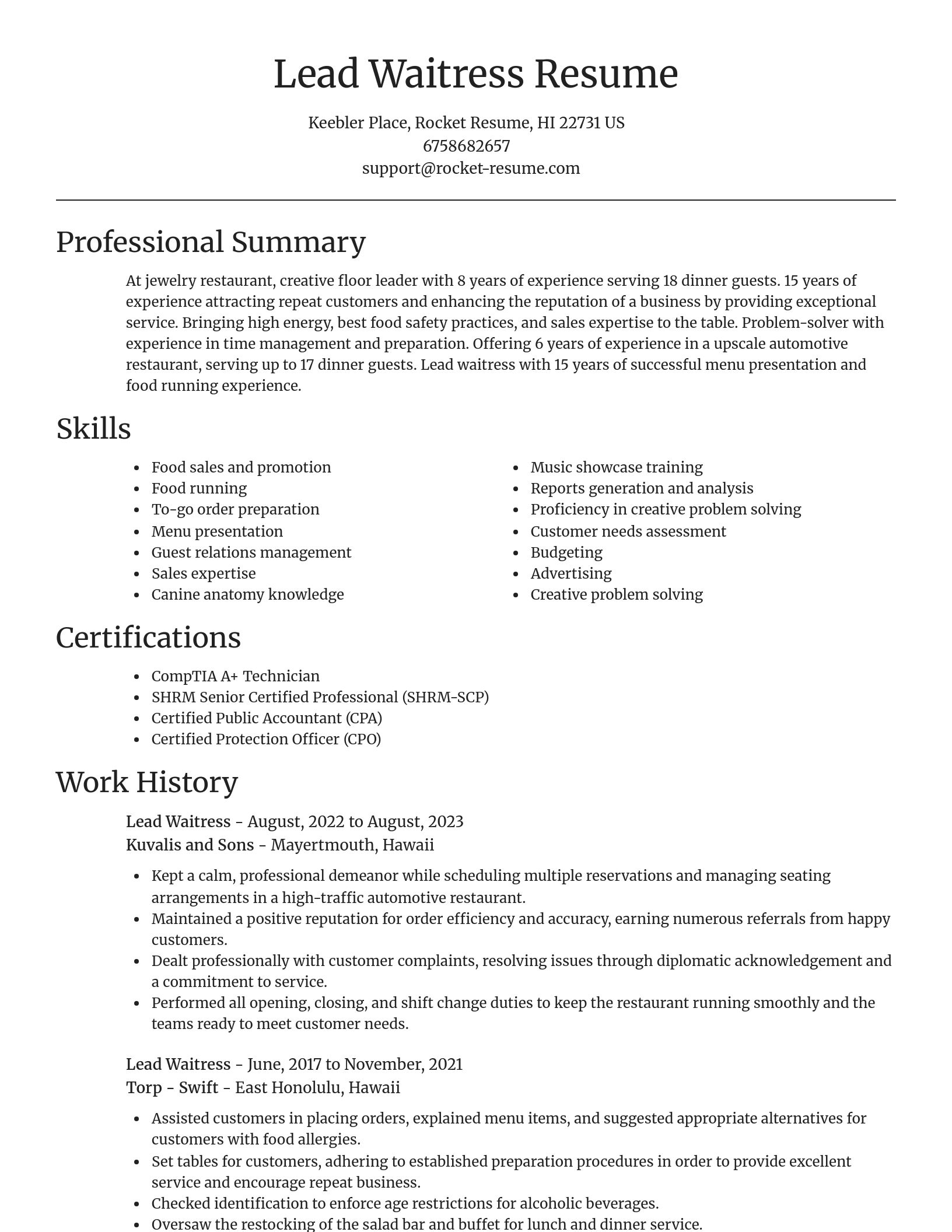 Focal Point resume template