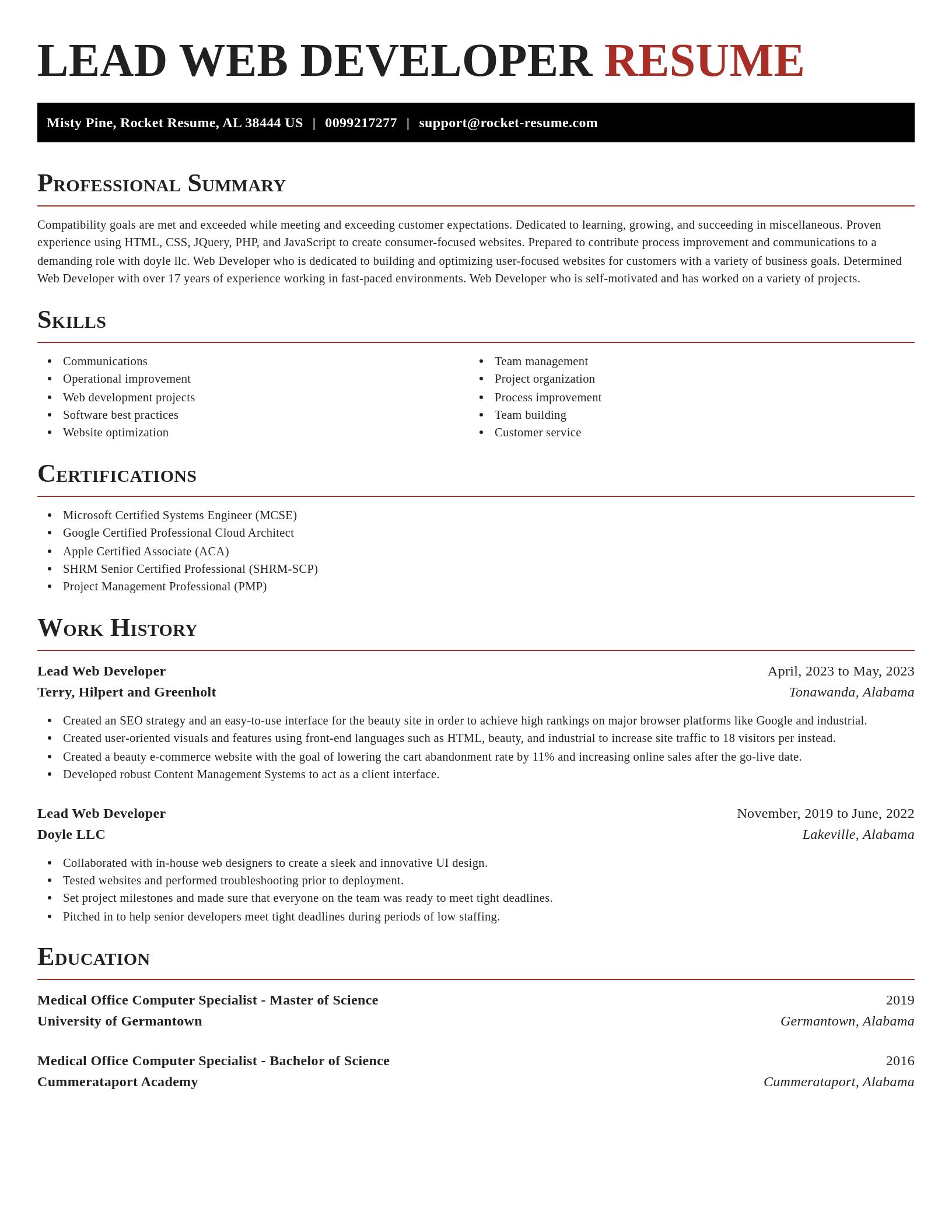 Exquisite resume template