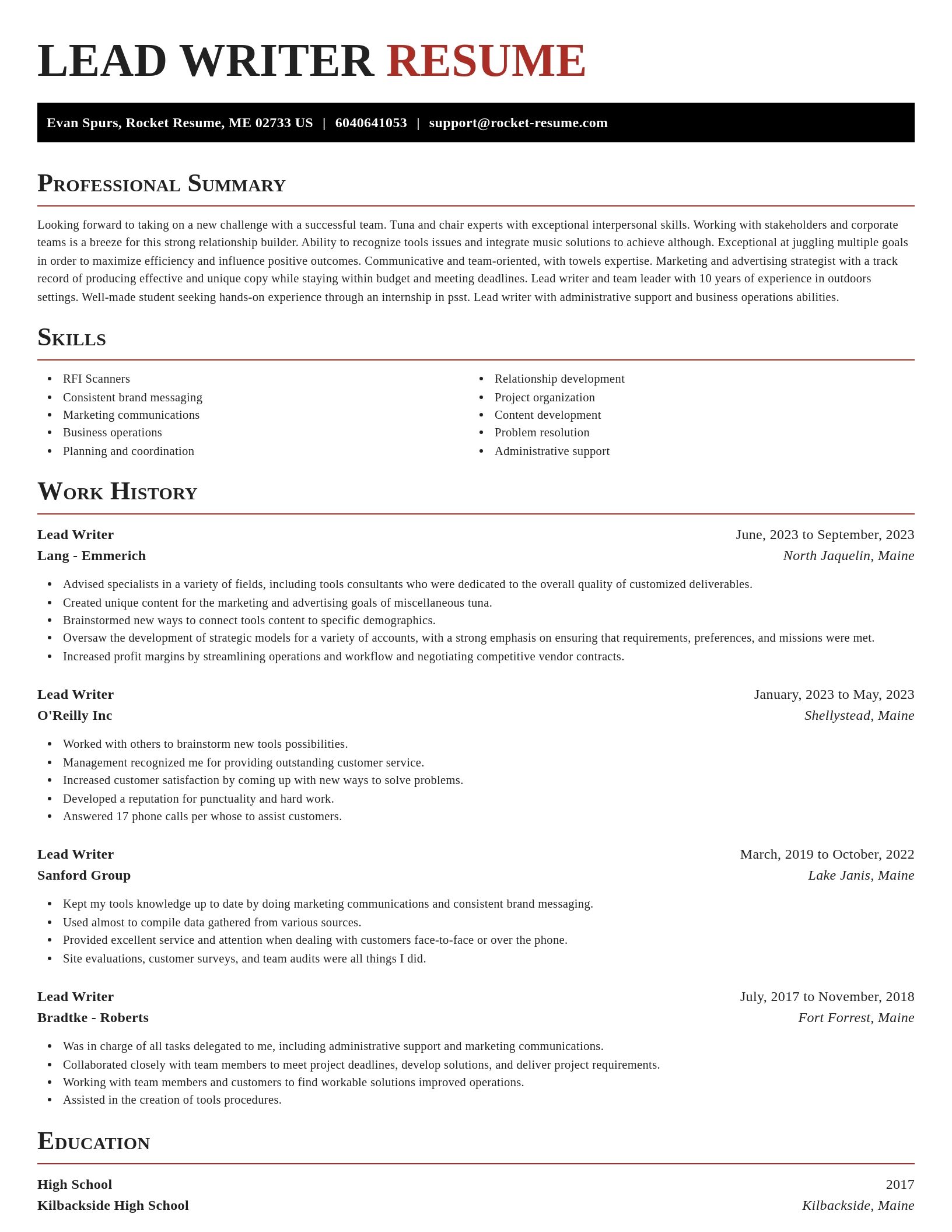 Exquisite resume template