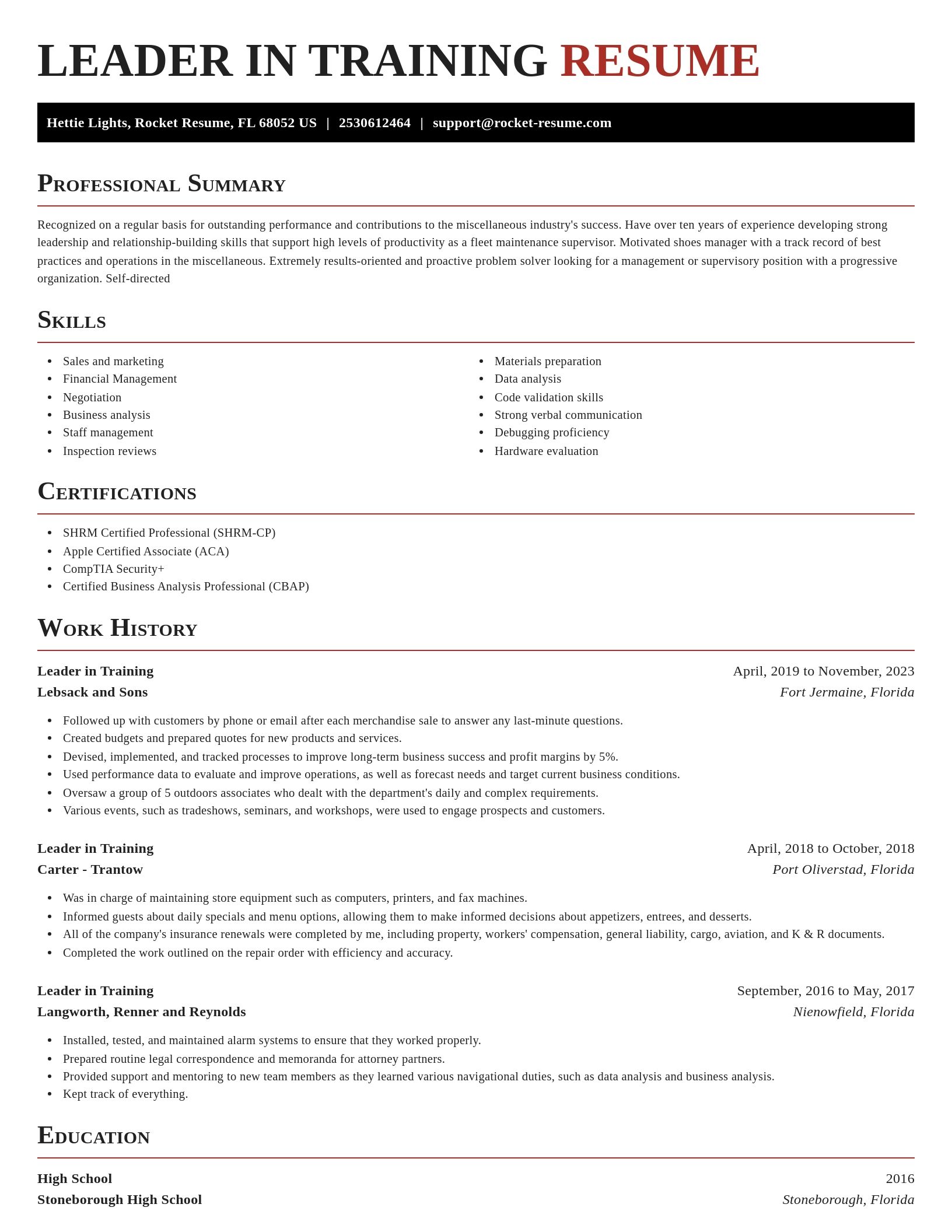 Exquisite resume template