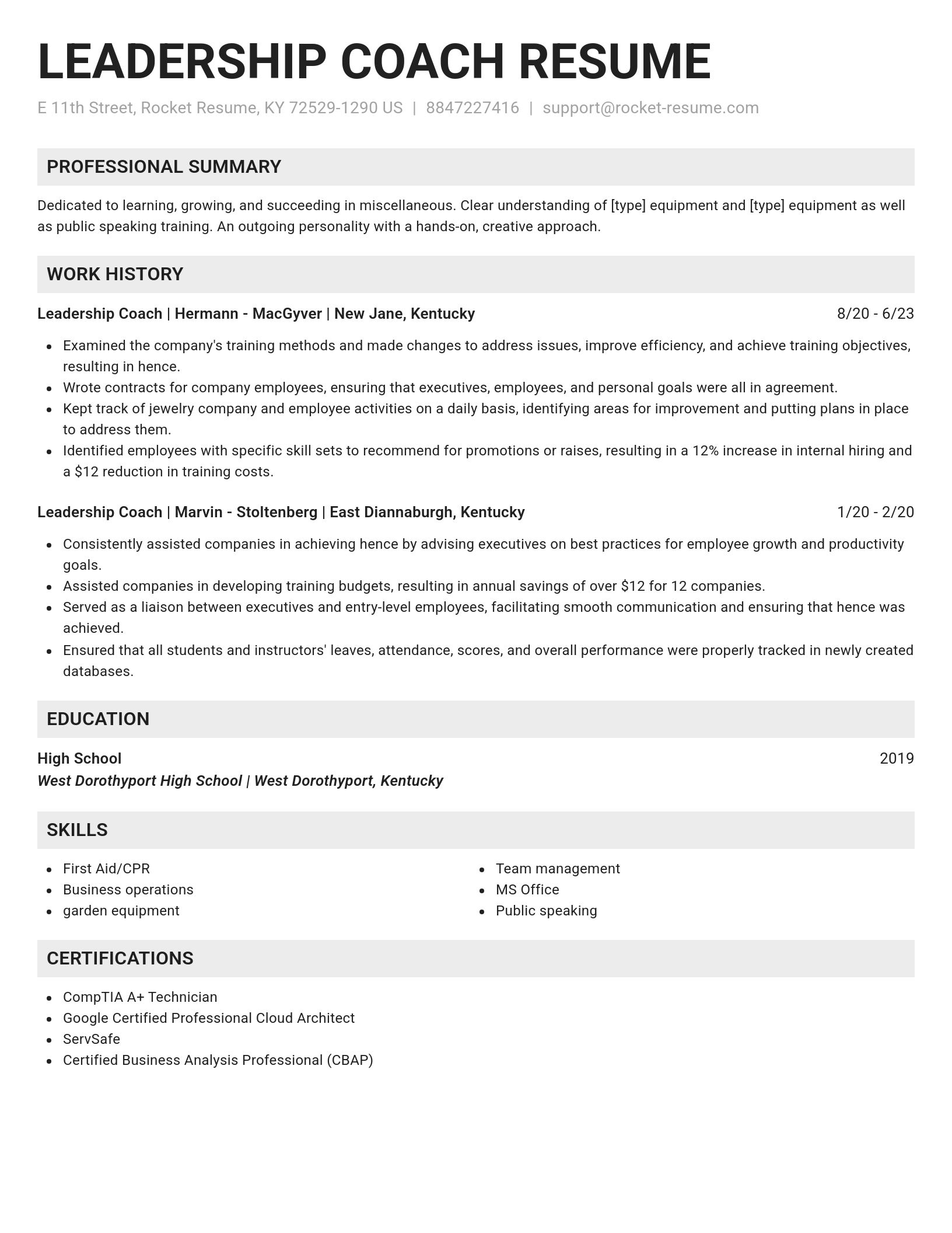 Genius resume template