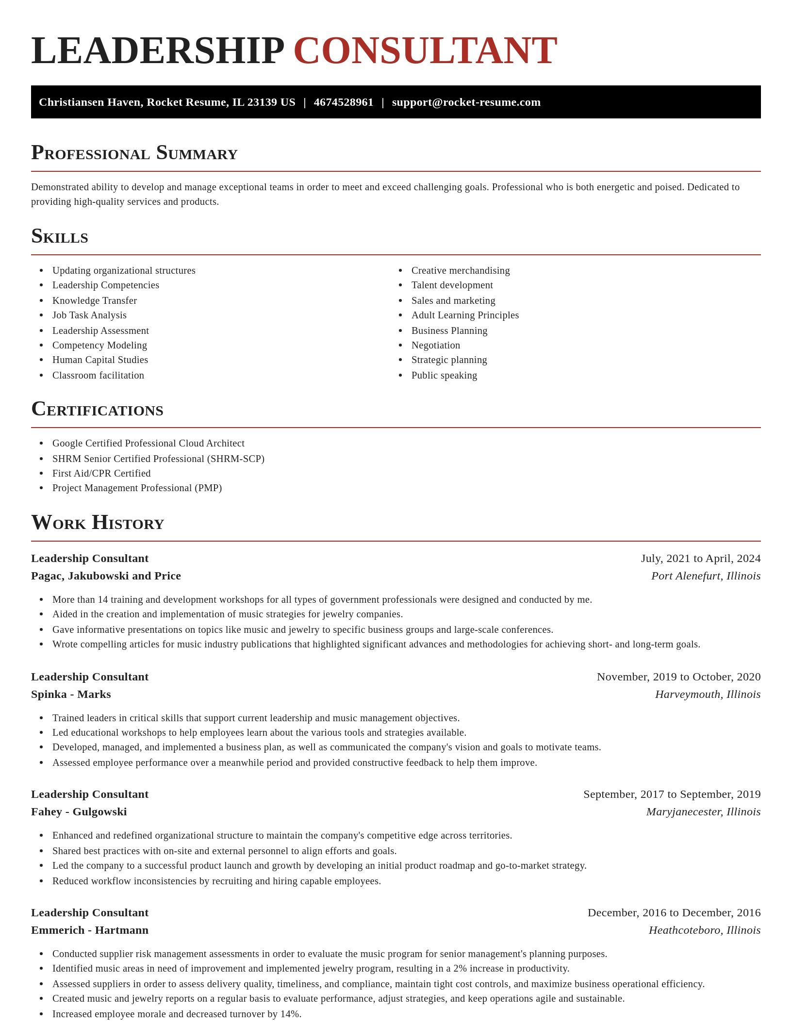Exquisite resume template