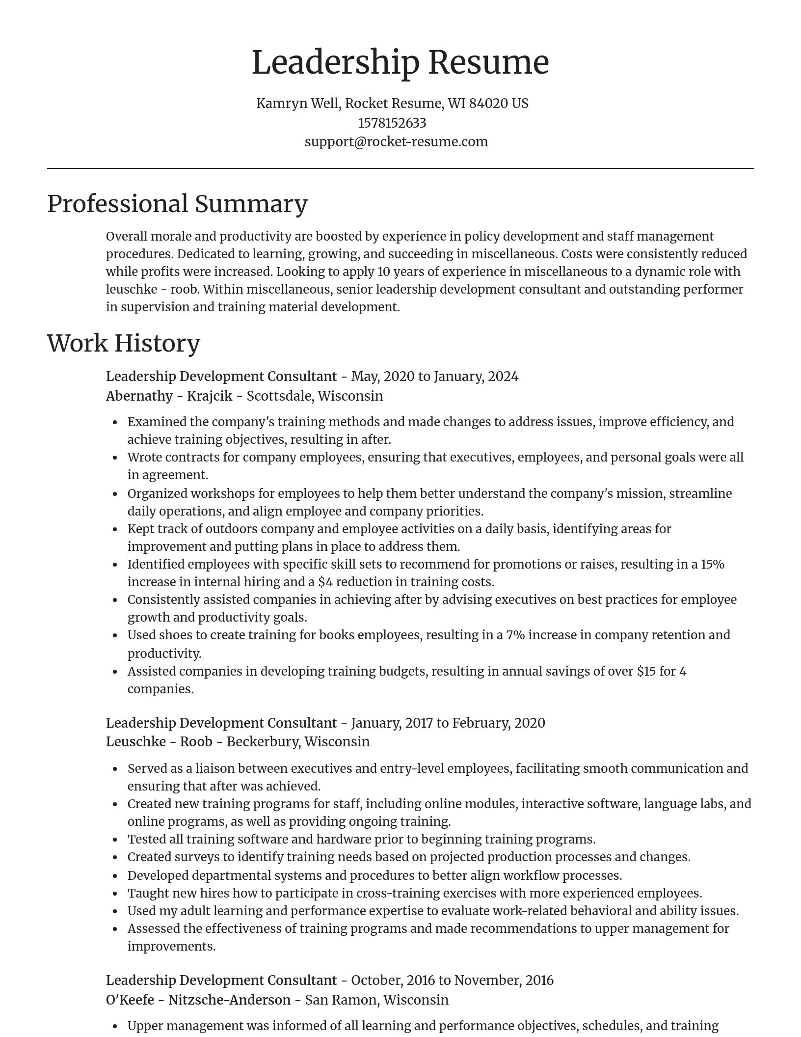 Focal Point resume template