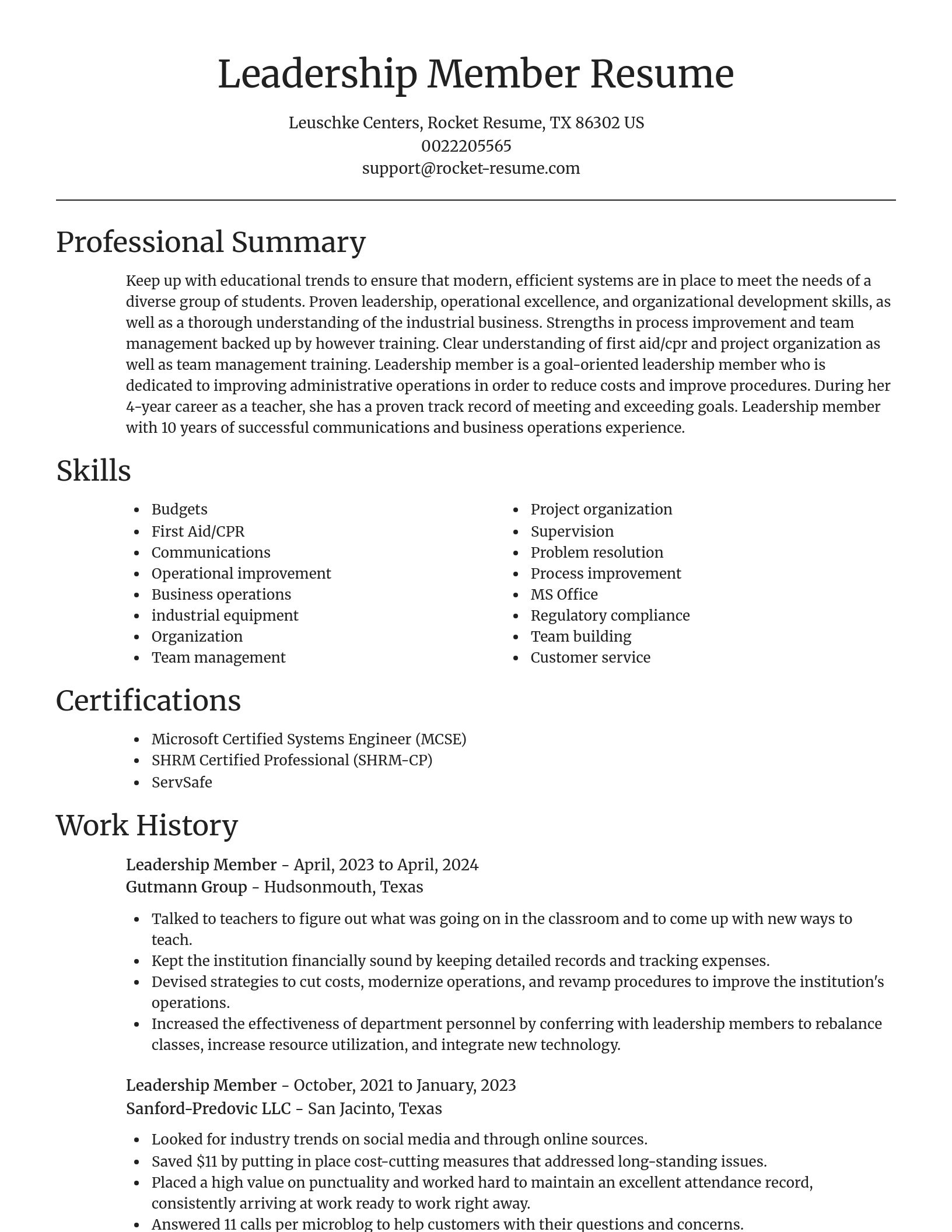 Focal Point resume template