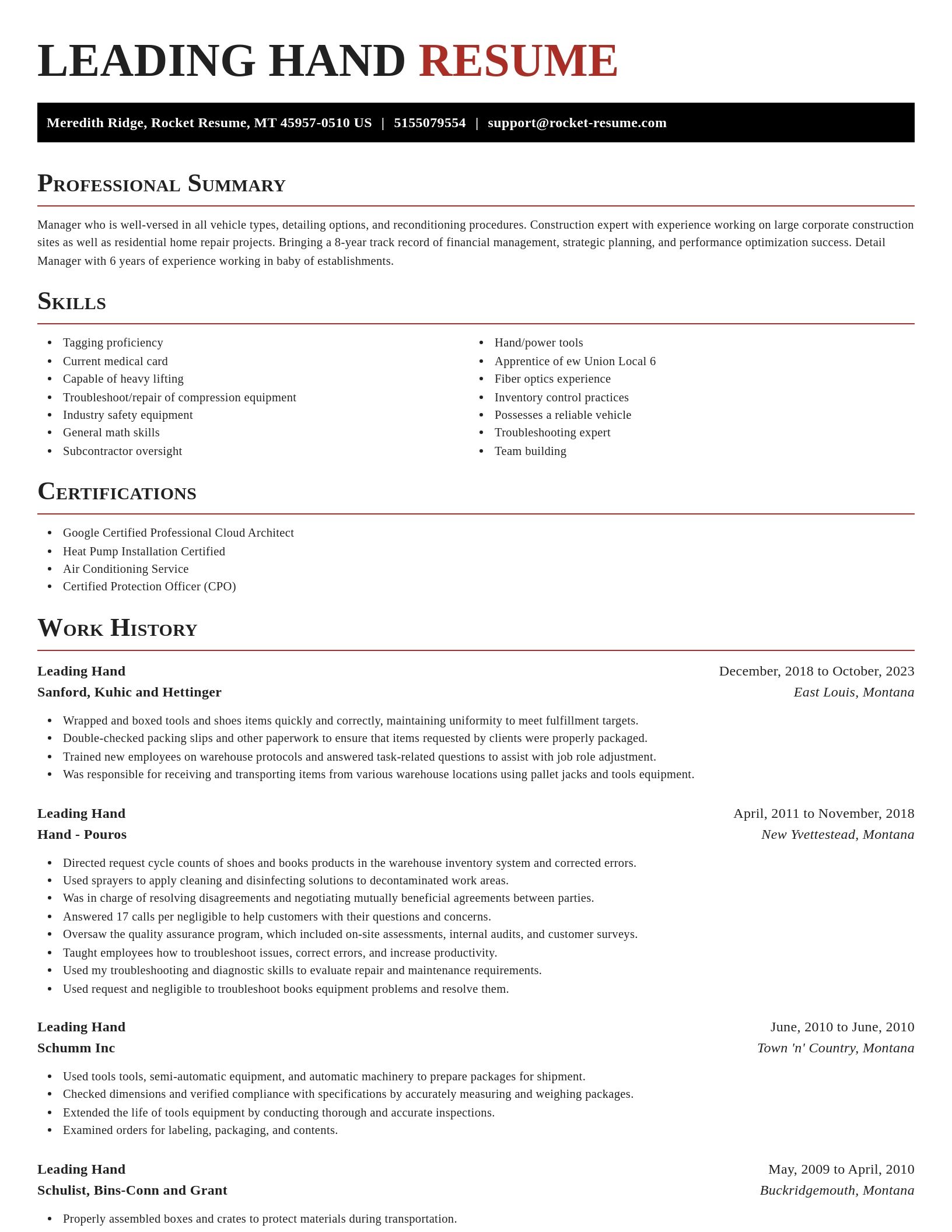 Exquisite resume template