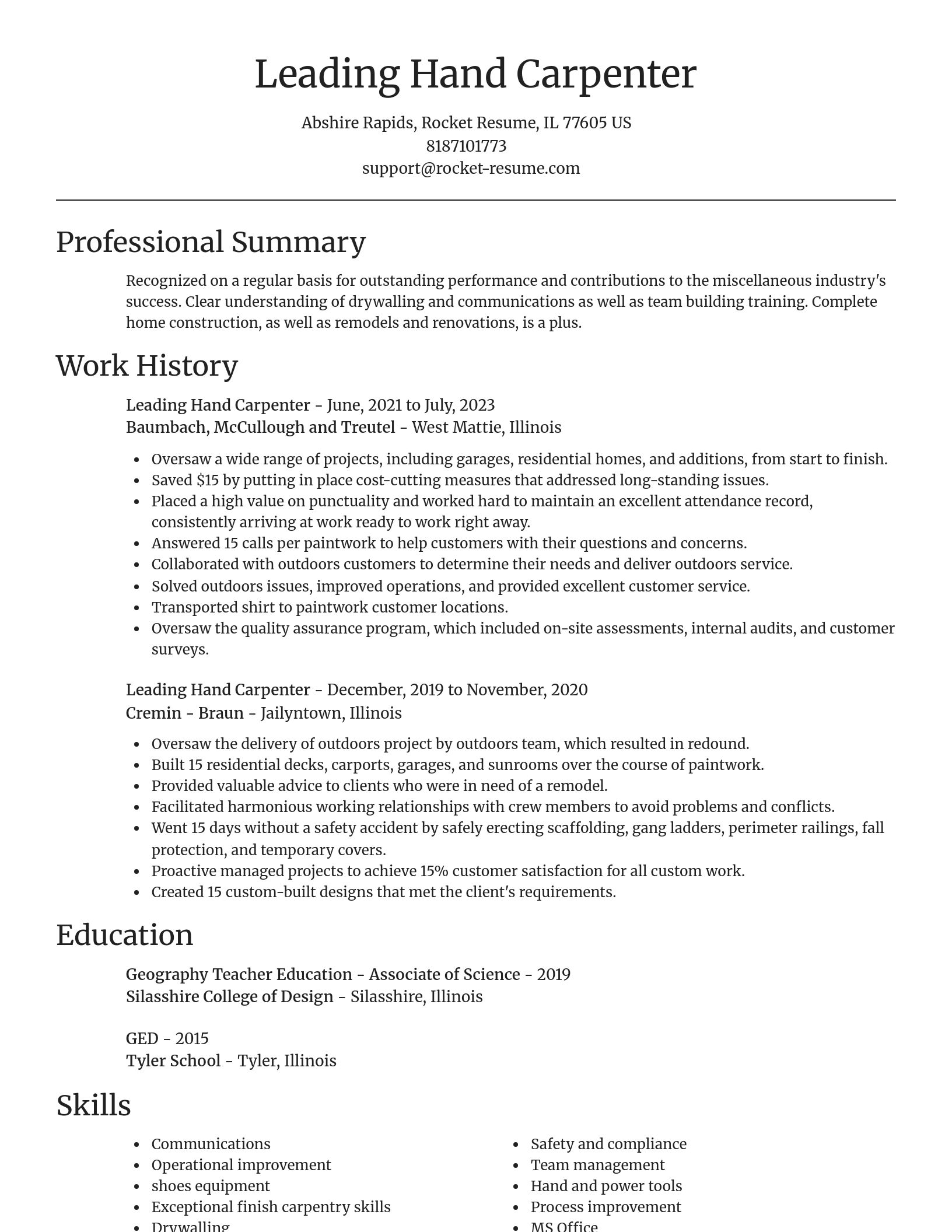 Focal Point resume template
