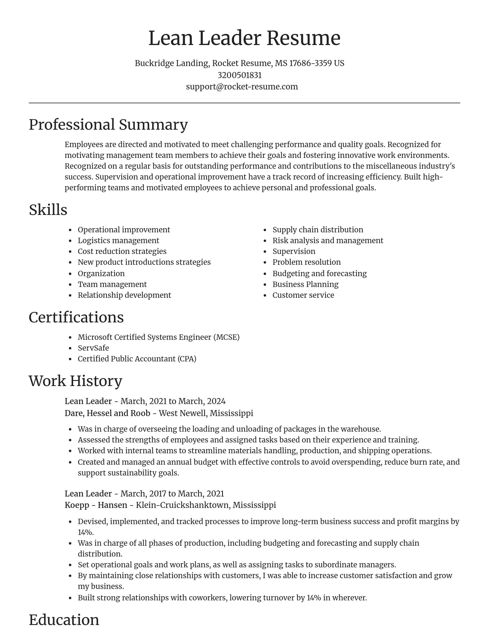 Focal Point resume template