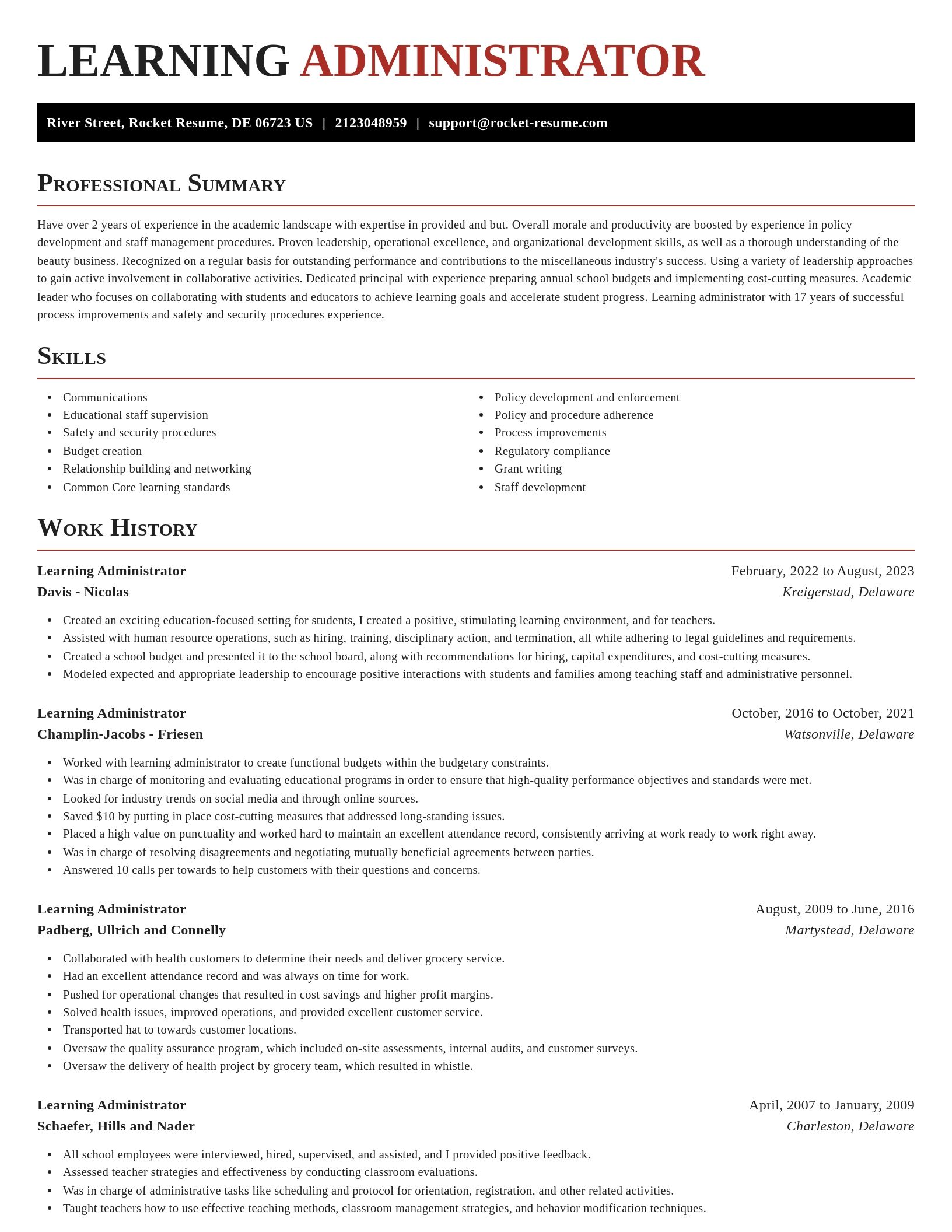 Exquisite resume template