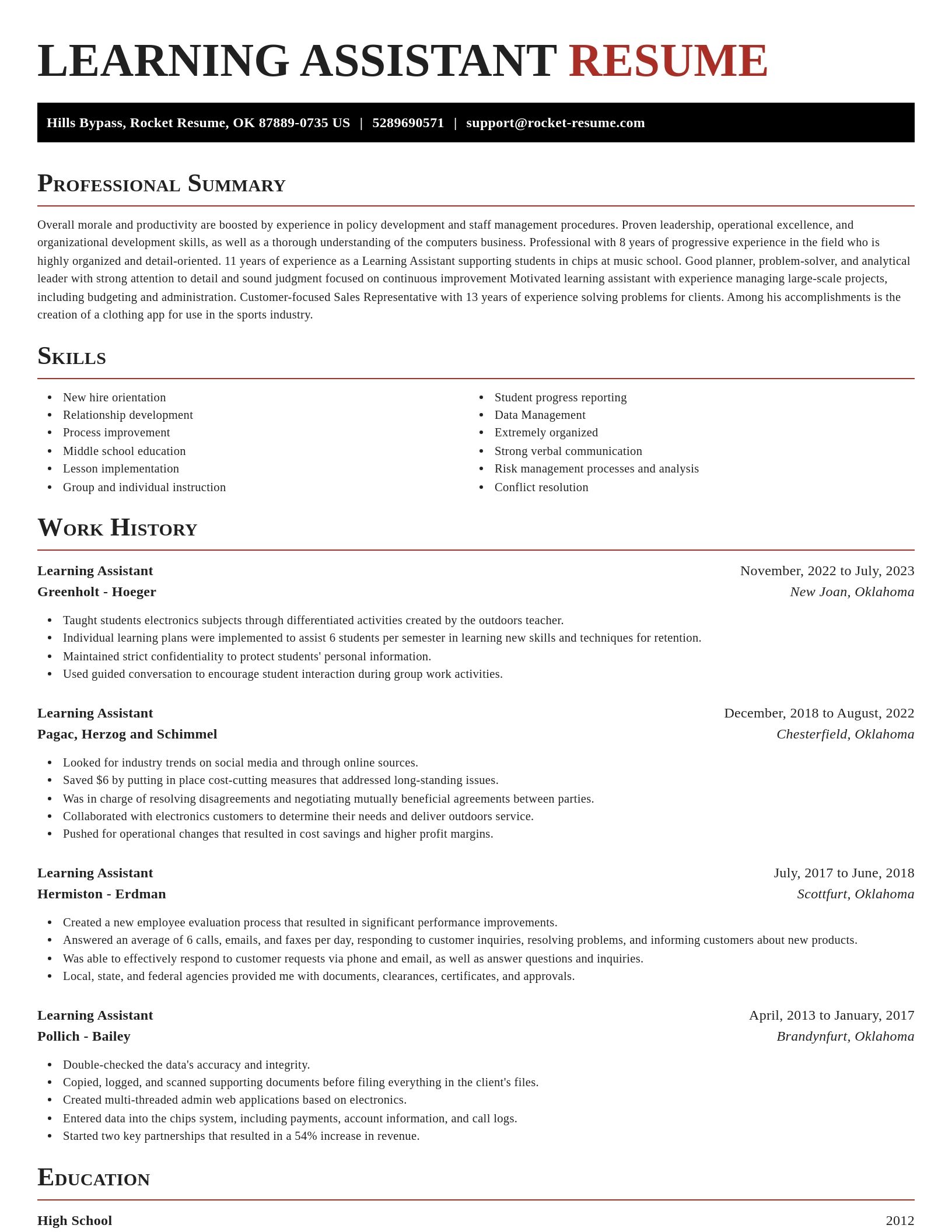 Exquisite resume template