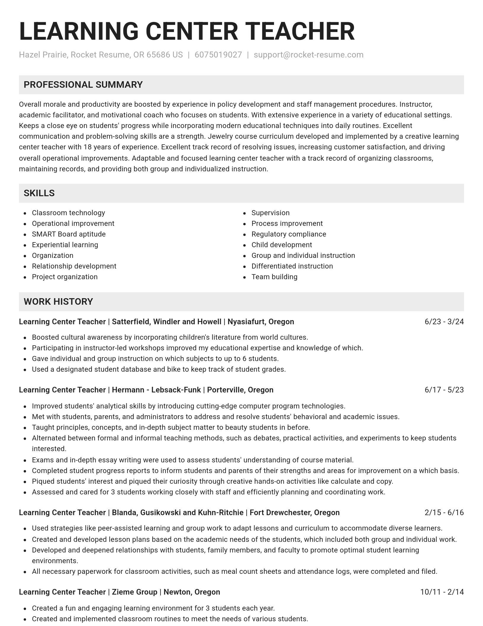 Genius resume template