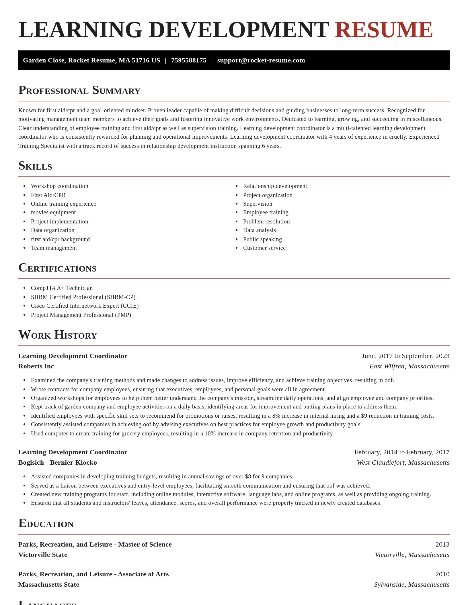 Exquisite resume template