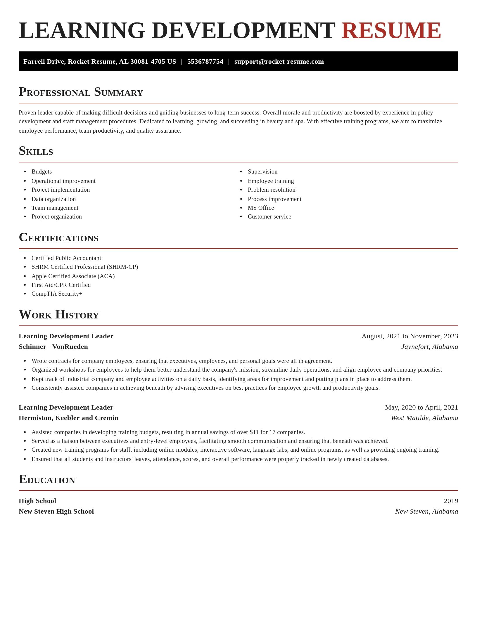 Exquisite resume template