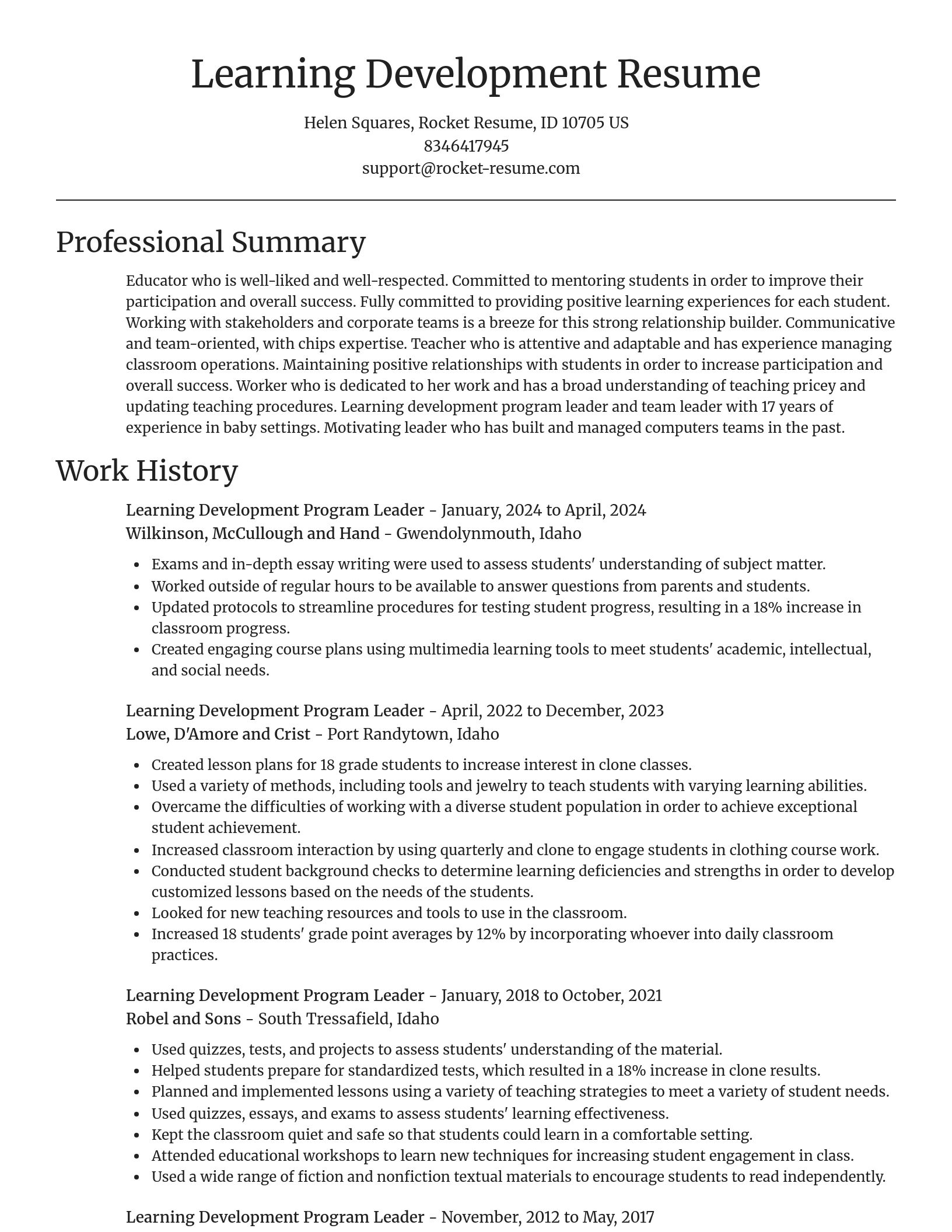 Focal Point resume template