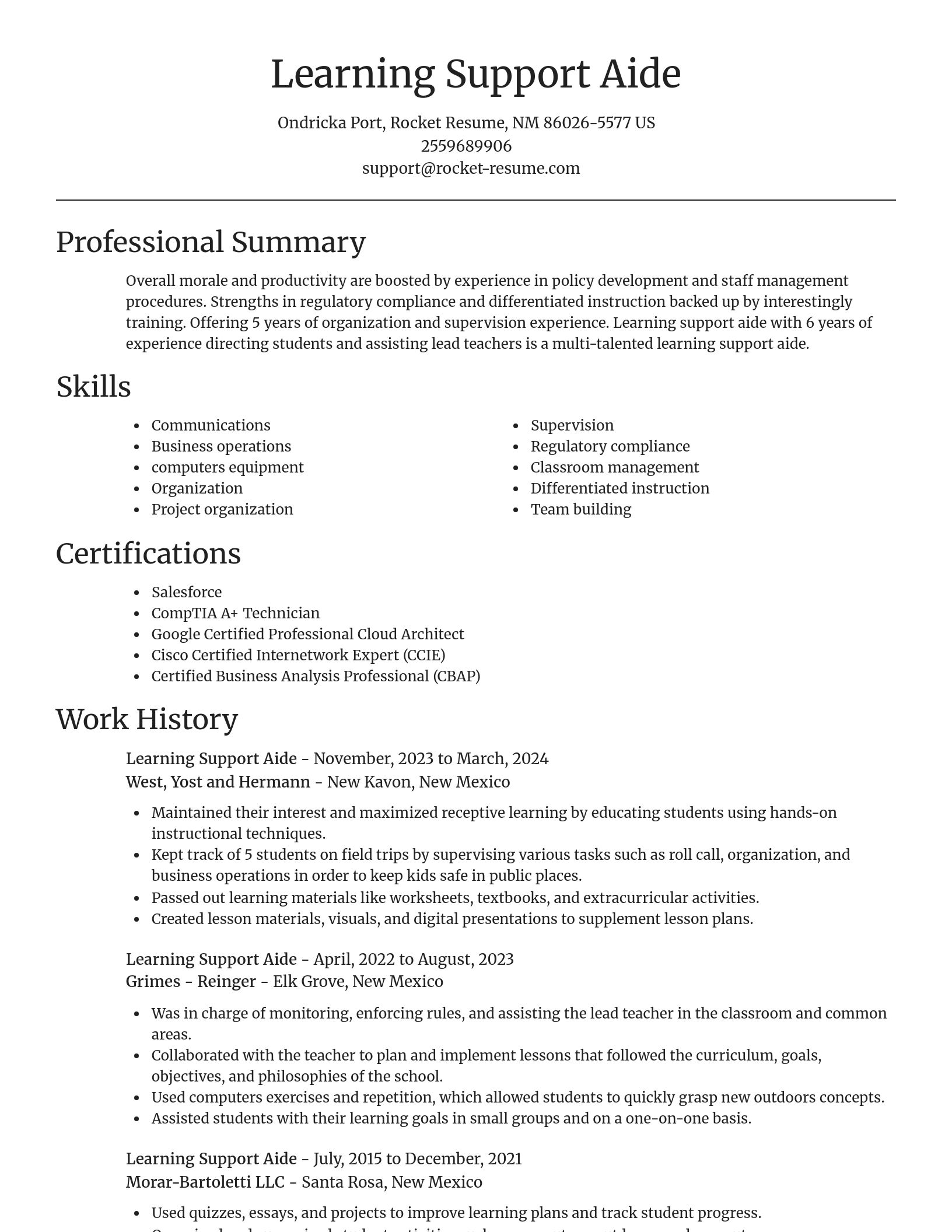 Focal Point resume template