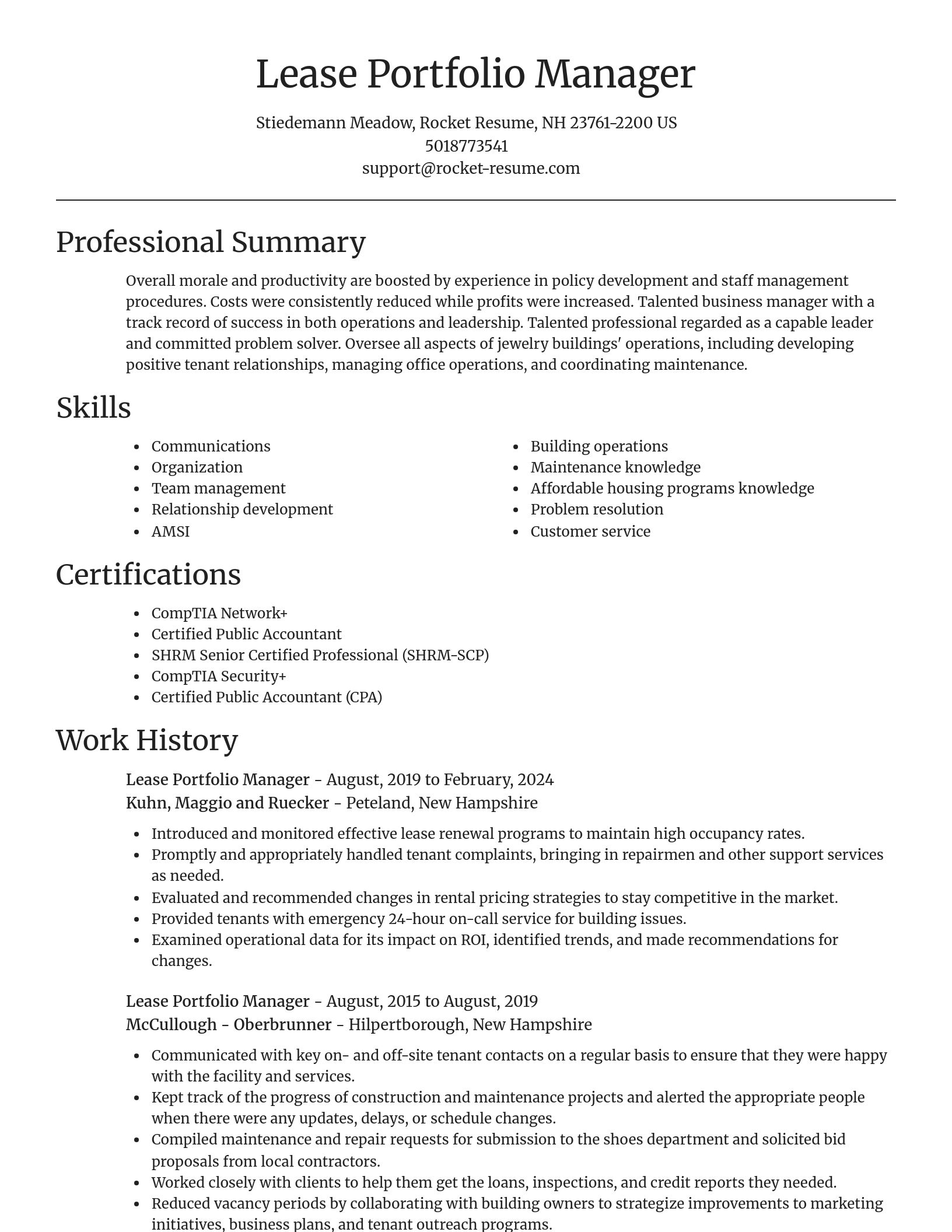 Focal Point resume template
