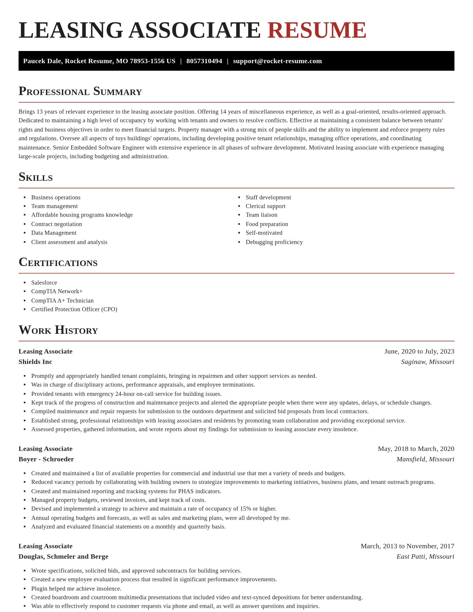 Exquisite resume template