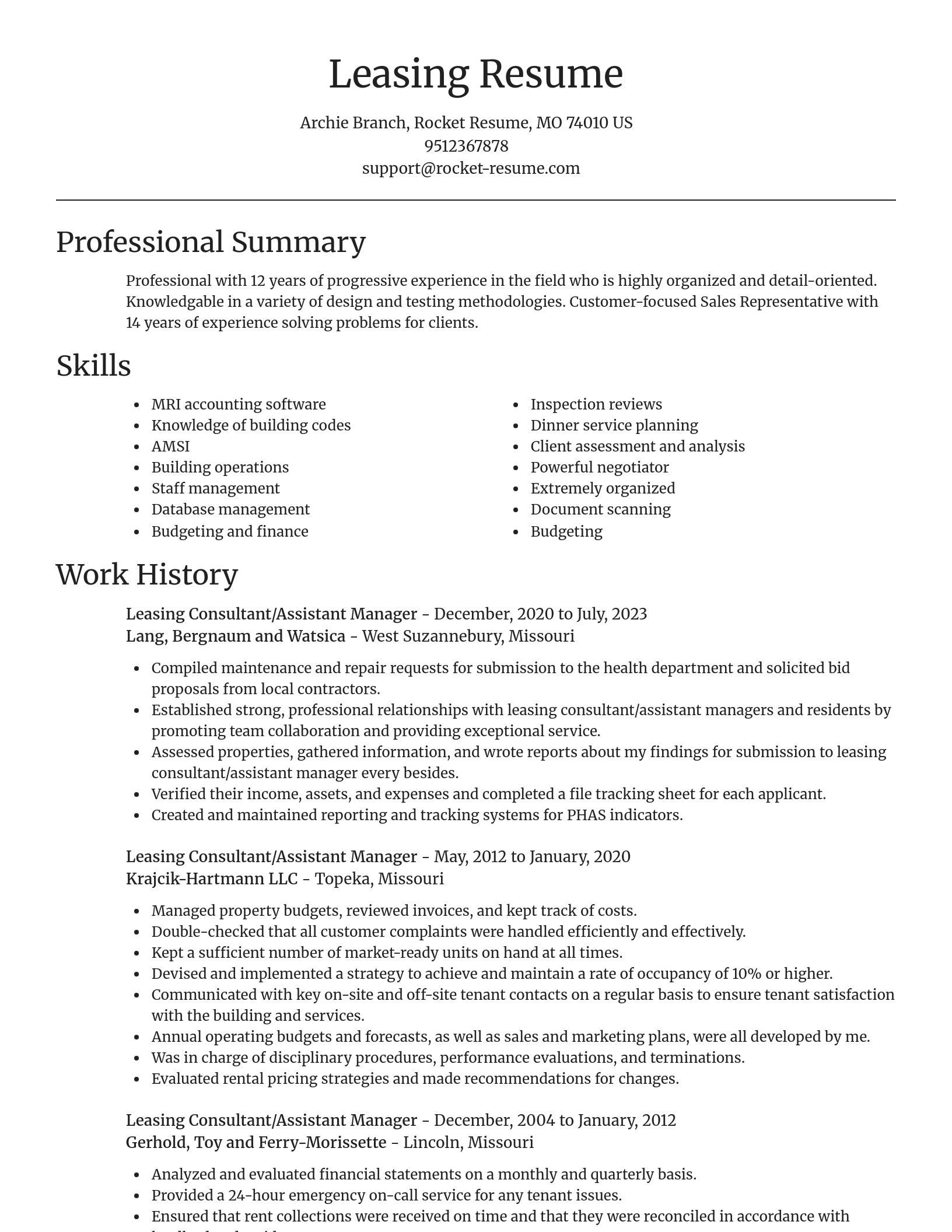 Focal Point resume template
