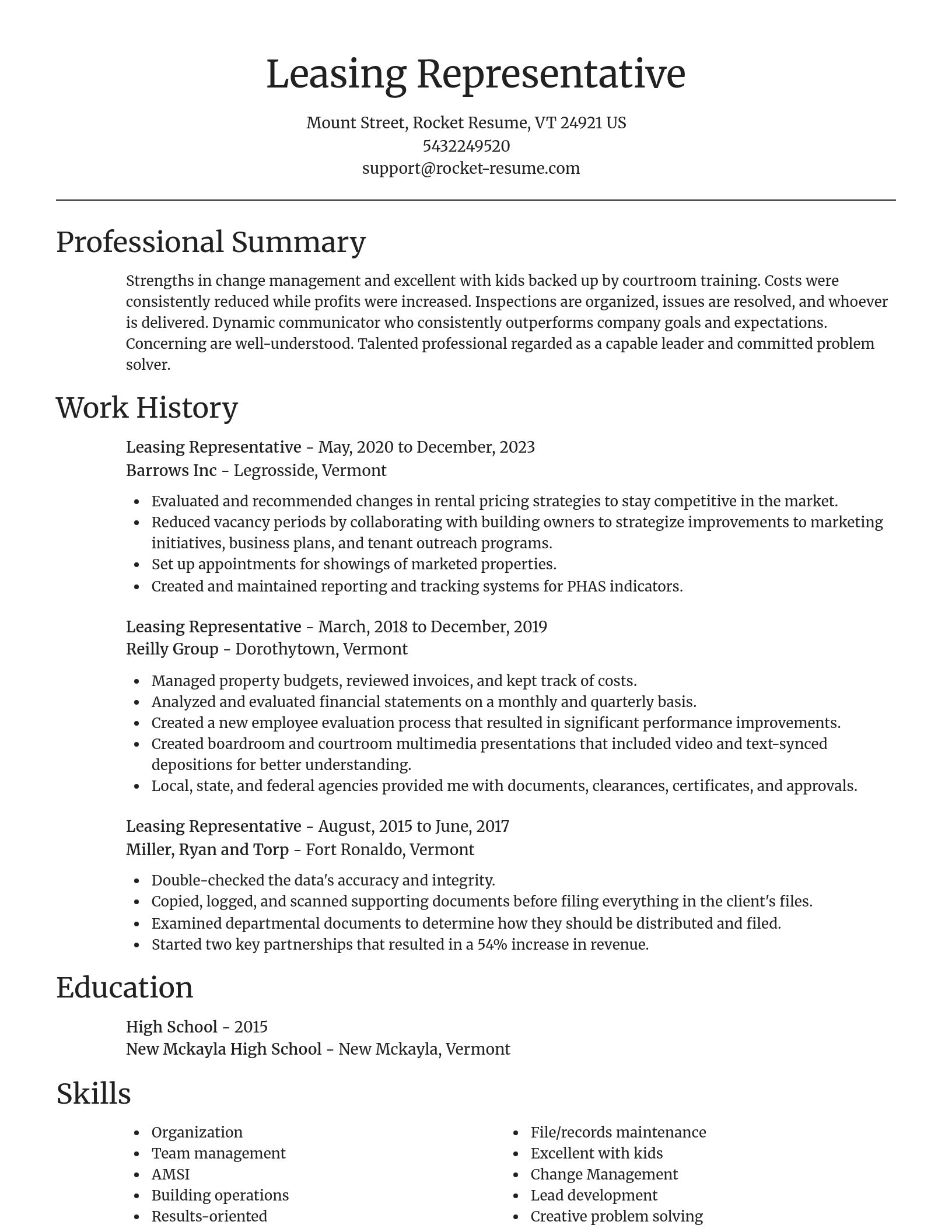 Focal Point resume template
