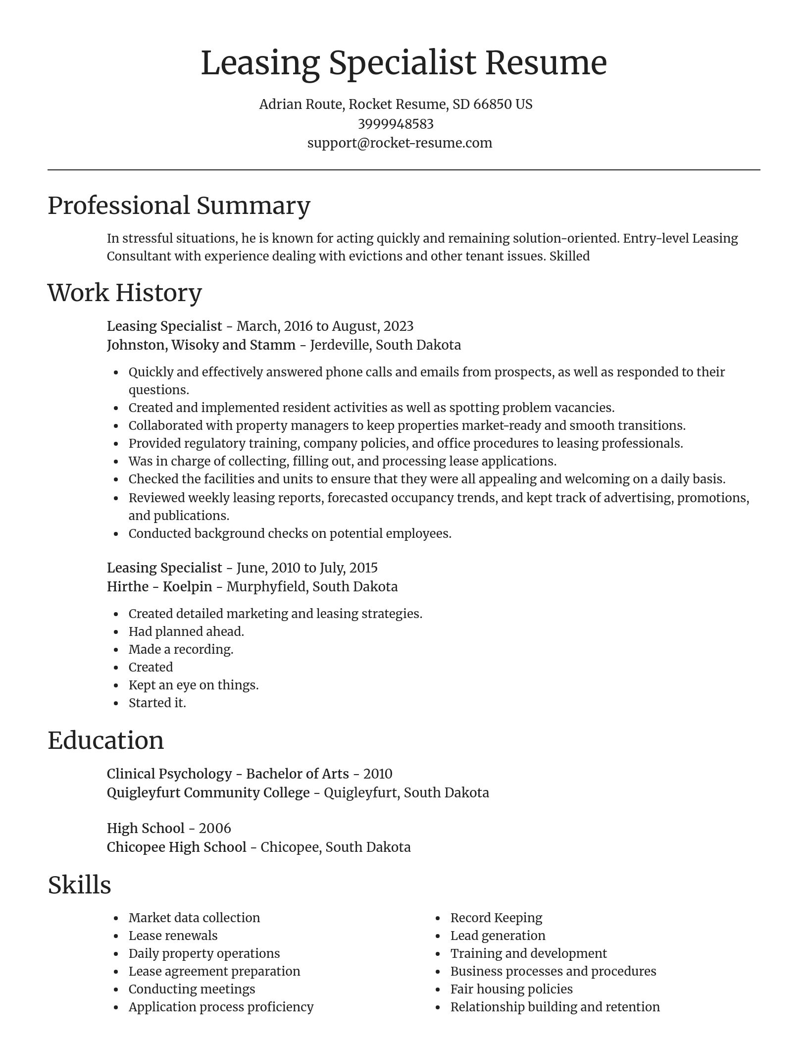 Focal Point resume template