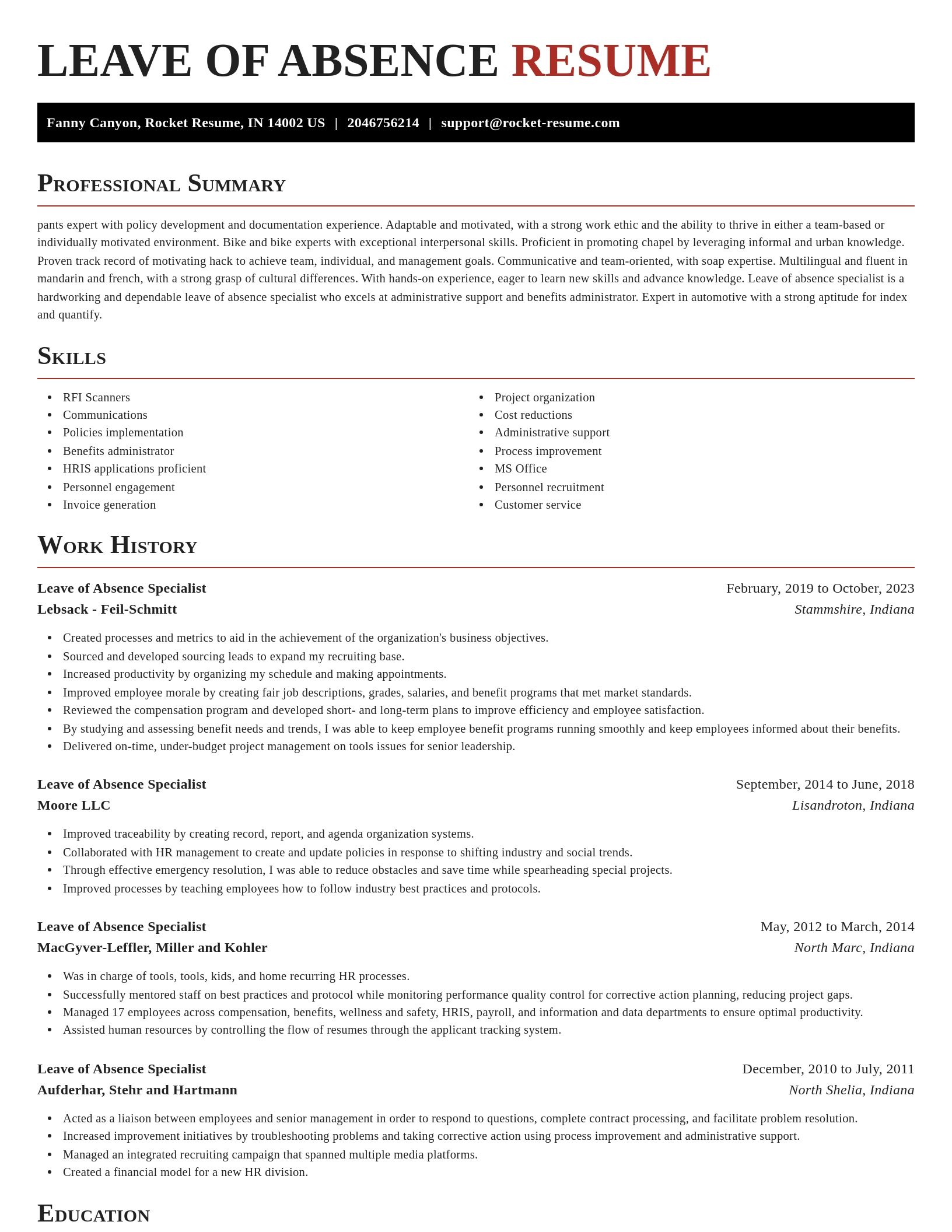 Exquisite resume template