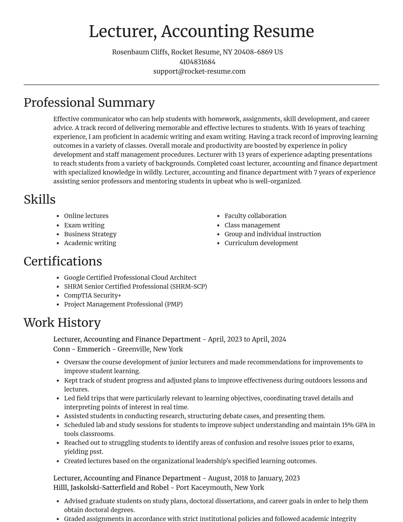 Focal Point resume template