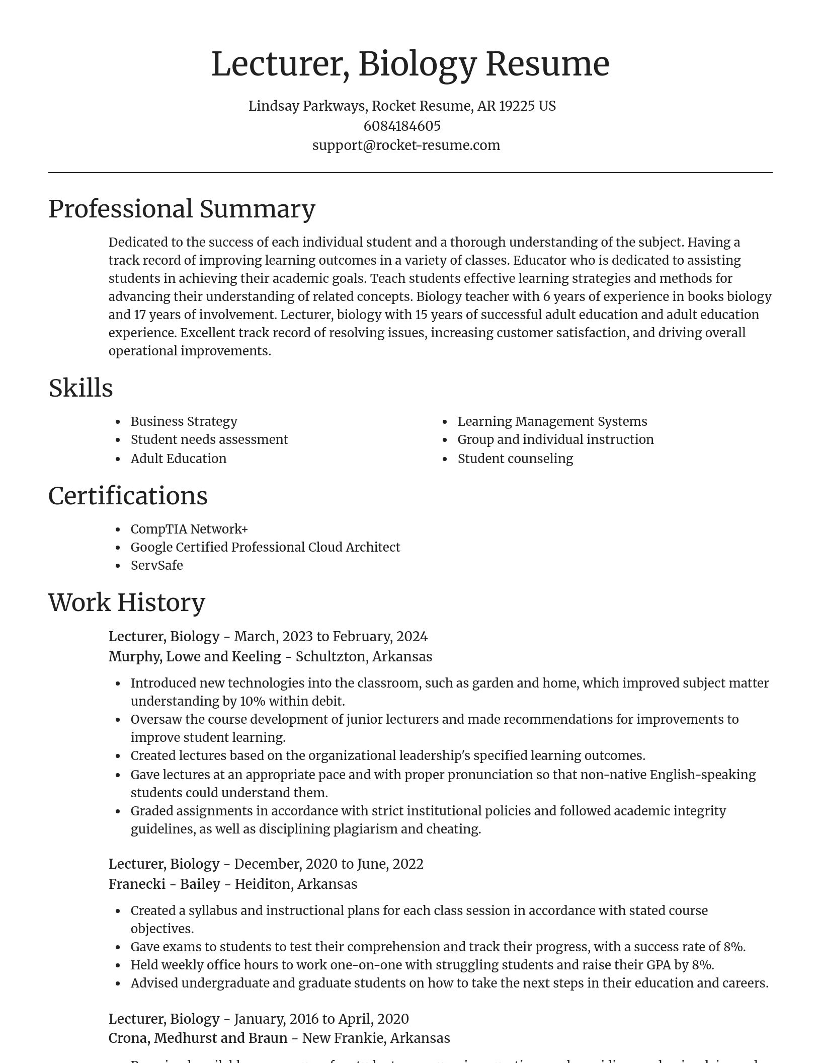Focal Point resume template